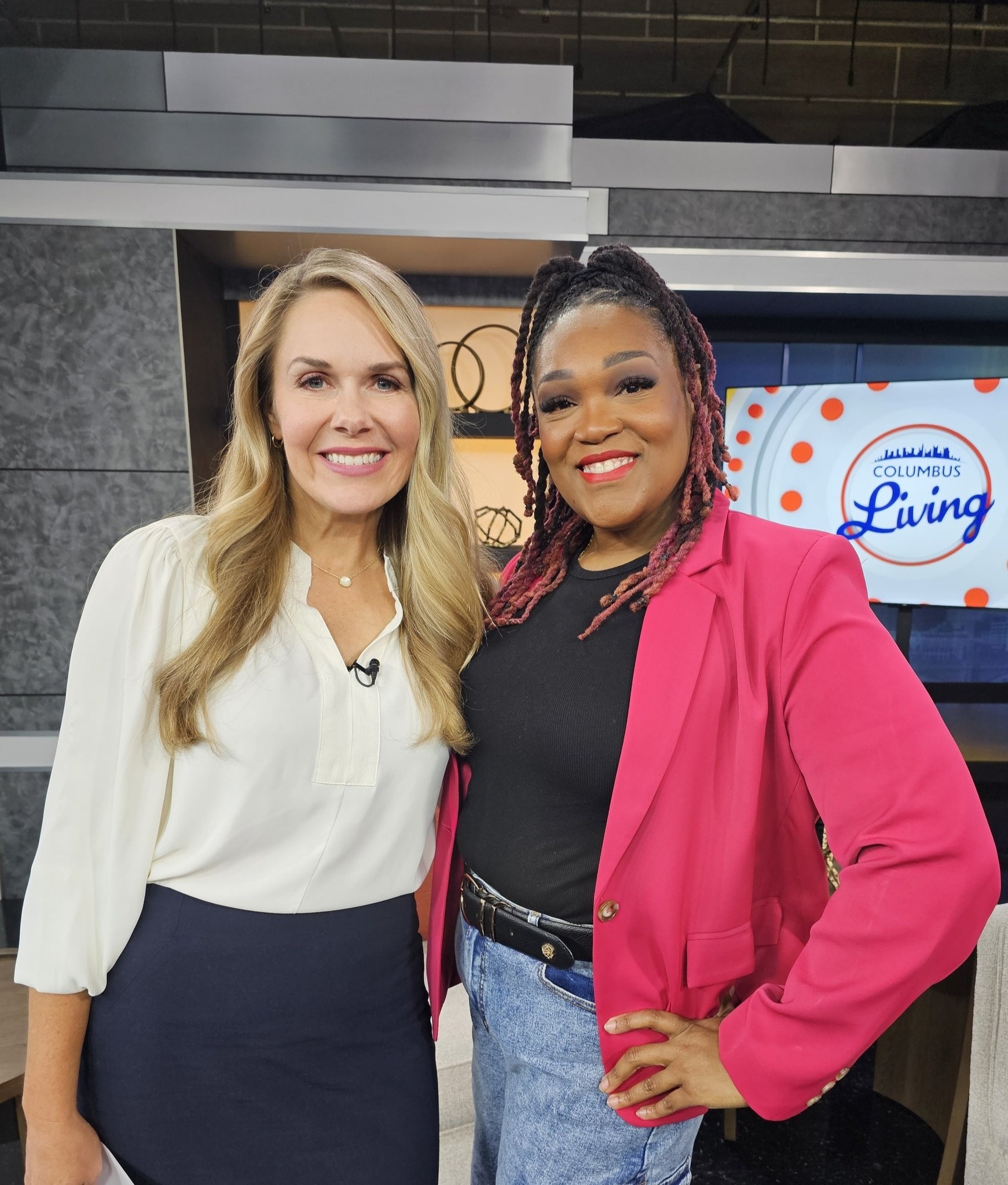 Tomorrow is my birthday but today I did a thing! Birthday gift to myself. Showing up for me!! Had so much fun today with Crystal Mazza at NBC4.