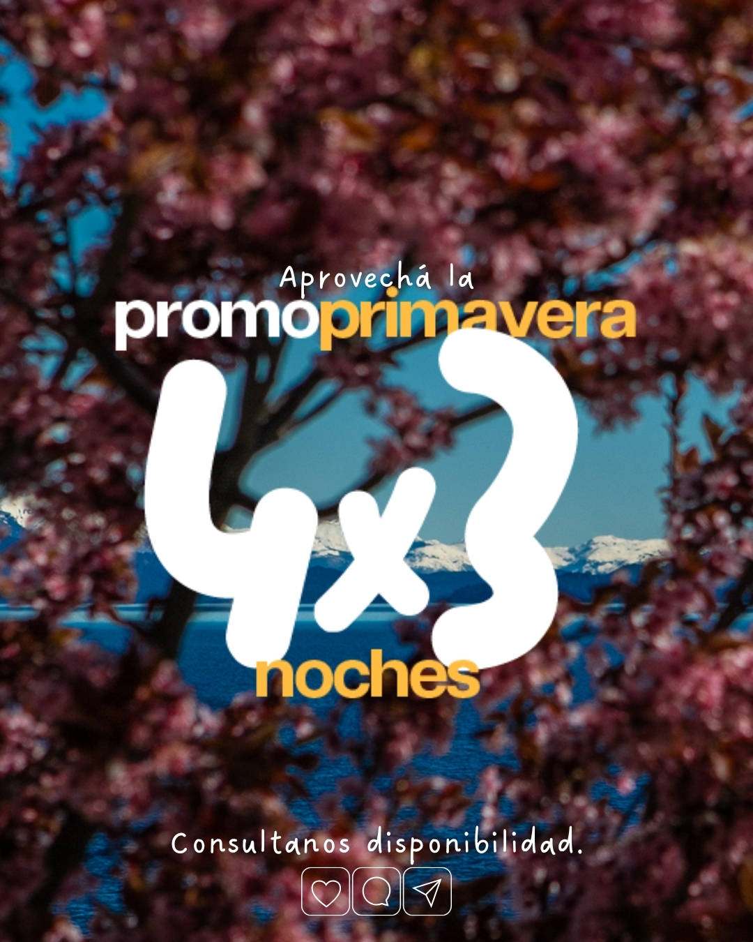 ¡EXTENDIMOS LA PROMO PRIMAVERA! 🌸 Refugio del Lago es tu base perfecta: frente al Lago Gutiérrez, con promo 4x3 noches hasta el 20/12