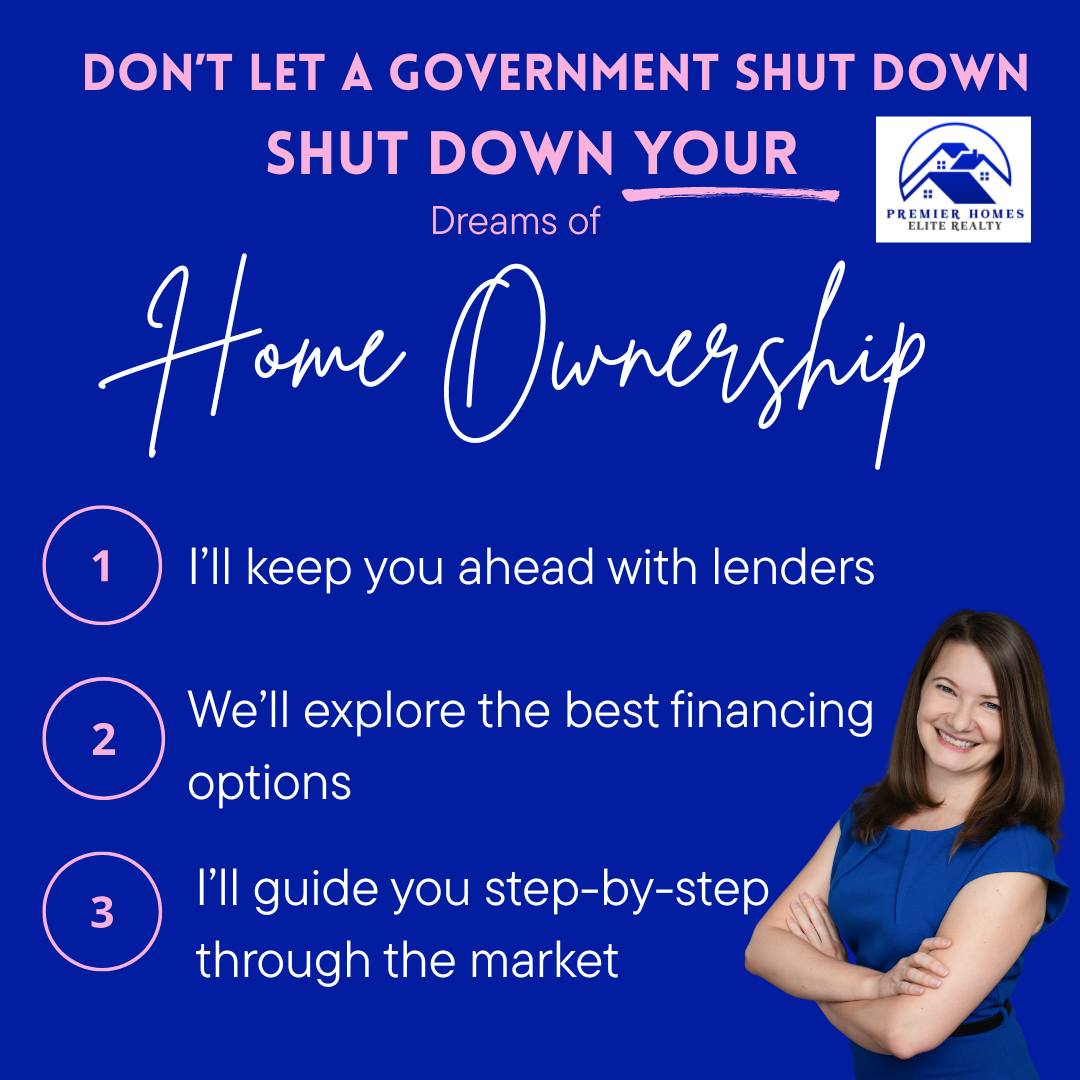 🏡✨ Government Shutdown? Don’t Panic — Your Home Goals Are Still Possible.
Here’s the good news:
1️⃣ Some loans may move a little slower — not stop.
2️⃣ Conventional loans are still rolling smoothly.
3️⃣ A little planning goes a long way.
4️⃣ The housing market is still active.
5️⃣ You’ve got a team to guide you every step. 💪
✨ Your dream home isn’t on pause. With the right strategy, we can keep things moving forward.
📲 DM me if you want to talk through your options with confidence!
#HopefulHomebuyers #RealEstateTips #GovernmentShutdown #FHALoans #VABuyers #HomeGoals #KeysToYourHome