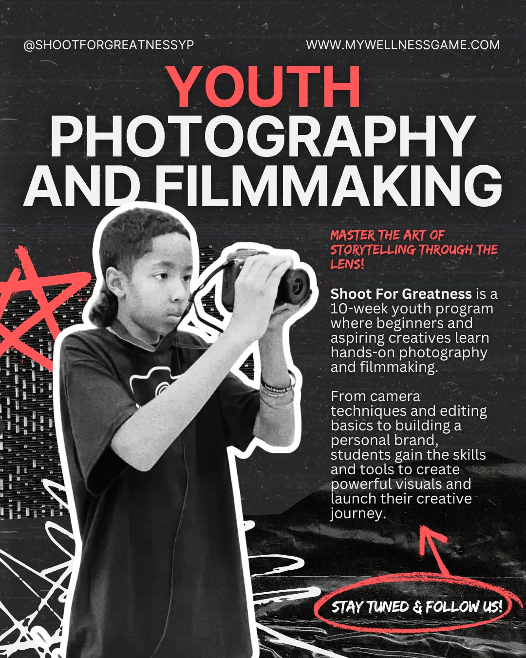 Enrollment drops soon, stay tuned & follow us for updates!
At Shoot for Greatness, students get behind the camera, try new things, and learn how to turn their ideas into something real. It’s all about hands-on learning, good vibes, and building confidence along the way.
📍Location: Brentwood, Bay Area
🔗Visit us at: www.mywellnessgame.com
📥 DM us @shootforgreatnessyp
#shootforgreatness #youthfilmmaking #youthphotography #brentwoodca94513 #brentwoodca #brentwoodlife #brentwoodevents #eastbaylife #bayareayouth #brentwoodteens #creativeyouth #brentwoodmoms #brentwooddads #bayareaparents #youthprograms #creativecommunity #youthdevelopment #bayareacreatives #futurefilmmakers #youngphotographers #youthinaction #parentinginthebay