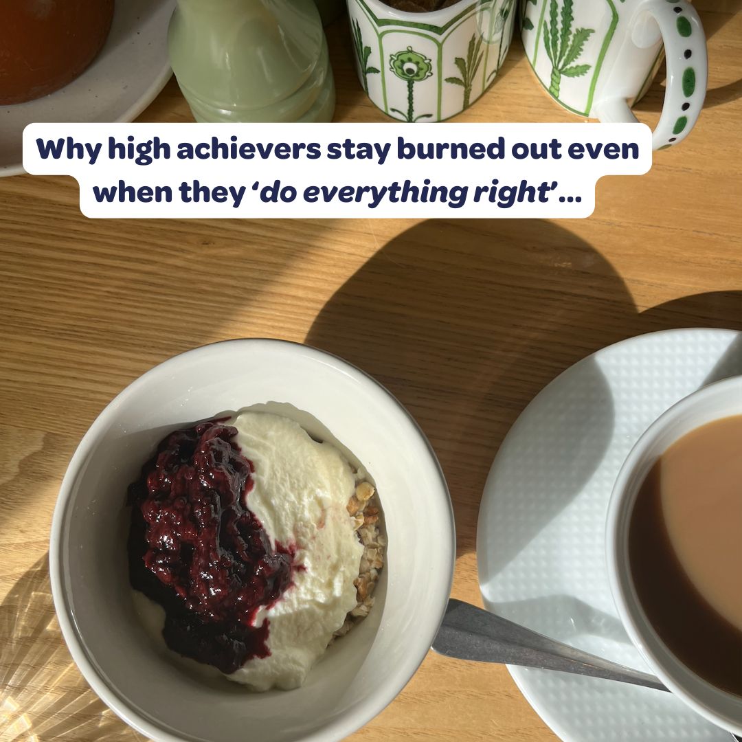 Ready to stop running on empty? Apply now to work with me 1:1 and rebuild your energy, focus, and calm from the inside out.
You don’t have to hit rock bottom to make a change.
Your body is already giving you clues - fatigue, bloating, foggy thinking, hormone imbalance - long before burnout hits.
This isn’t a mindset issue. It’s a biology issue.
When you learn how to fuel your genetics, regulate stress, and support your gut, everything shifts: your energy, your mood, your performance.
✨ Work with me 1:1 to get your spark back — feeling calm, clear, and in control again.
🔗 Link in bio to apply to work with me or DM me the word COACHING