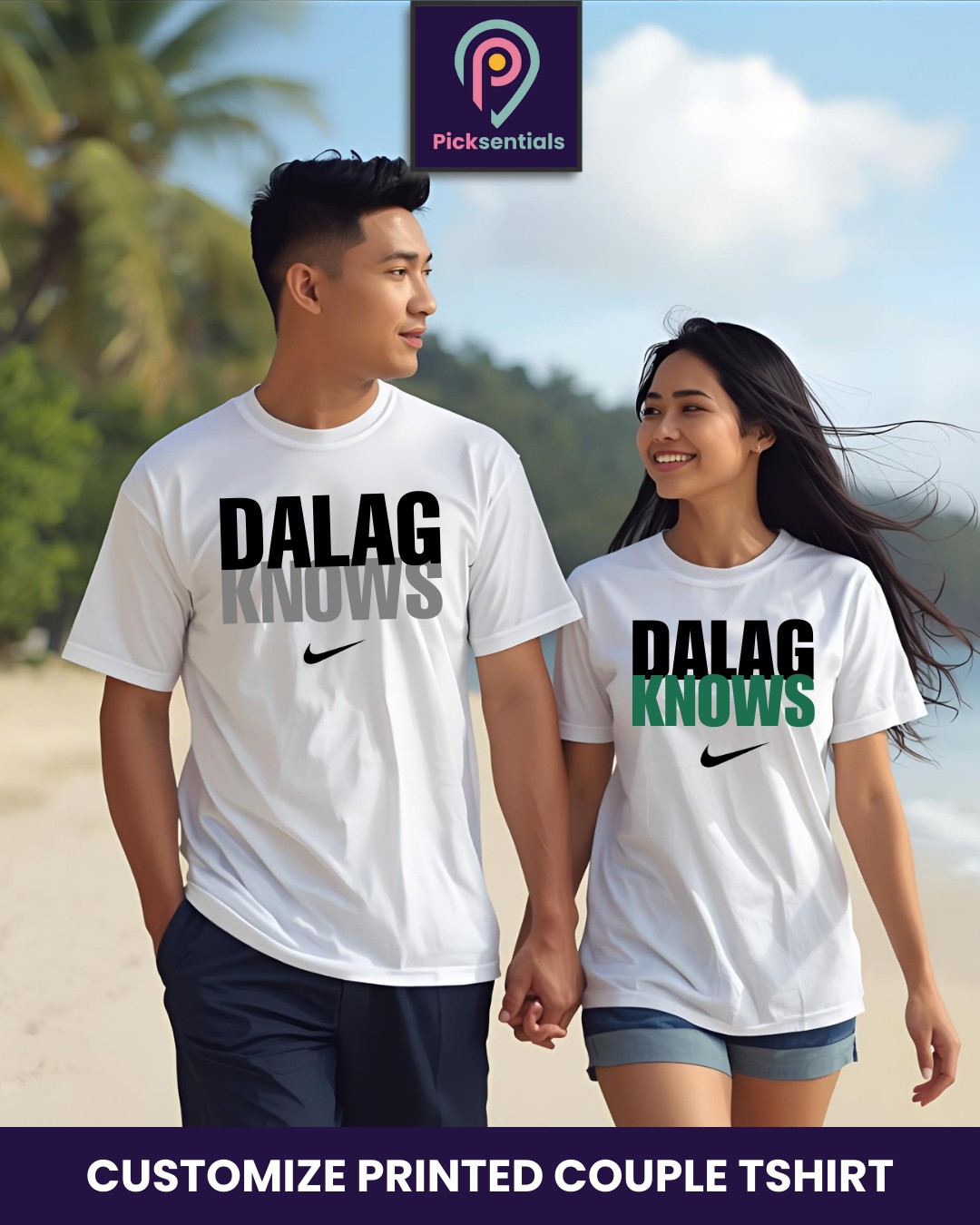 🖤 They Know. You Know. Love Knows.
These custom couple T-shirts are inspired by the classic Nike “Name Knows” design — personalized with your own names for that bold, sporty, and stylish look. Perfect for couples who love matching fits with attitude.
✔️ Customizable “Name Knows” print
✔️ Available in multiple sizes & colors
✔️ High-quality cotton fabric with premium print
🎯 Ideal for couples, friends, or gifting
📩 Want your own “Name Knows” shirts? Send us your names and we’ll print them for you!
🌐 www.picksentials.com
| WhatsApp +971 50 583 5389
#picksentials #customtshirt #coupletshirt #nameknows #nikeinspired #personalizedshirt #matchingoutfits #customprintuae #uaedesigners #giftideasuae #printyourstyle