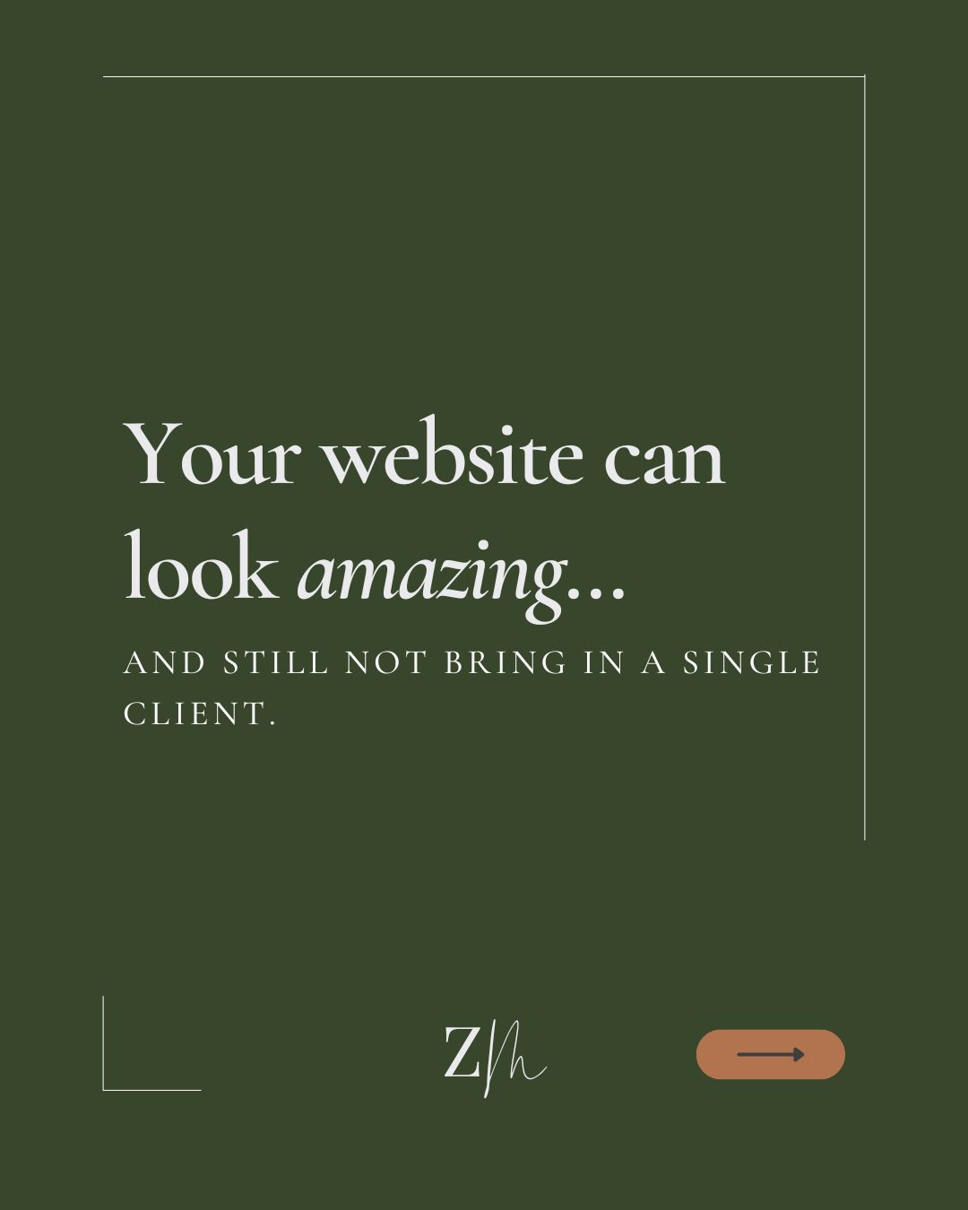 The secret to a website that actually works?
๐๐๐ฌ๐ข๐ ๐ง + ๐๐ญ๐ซ๐๐ญ๐๐ ๐ฒ.
When your visuals, words, and structure work together, thatโs when you start attracting the right clients effortlessly.
If your website looks good but isnโt performing, it might be time for a strategic refresh.