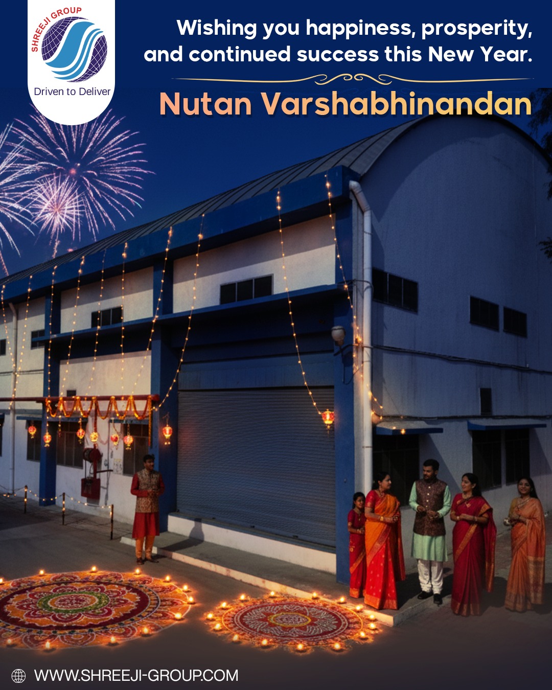 Shreeji Group extends heartfelt wishes for a joyous and prosperous Nutan Varshabhinandan. May this new year bring endless happiness, success, and harmony to you and your family. 🌸✨
#NutanVarshabhinandan #ShreejiGroup #FestiveGreetings #NewBeginnings #ProsperityAhead