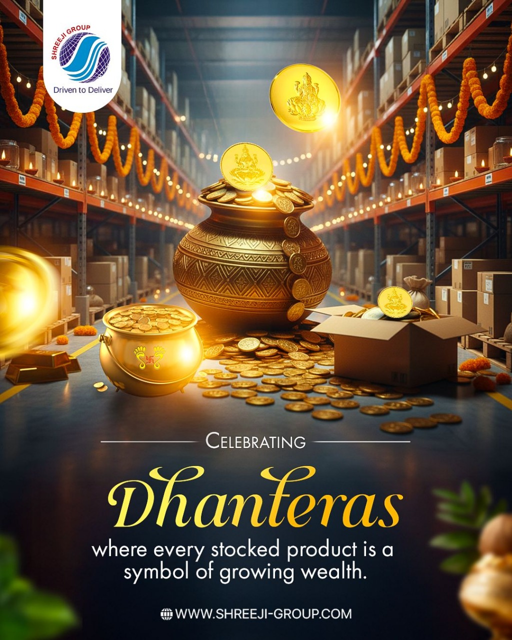 ✨ Shreeji Group wishes you a prosperous Dhanteras filled with wealth, happiness, and positivity. May your life shine bright with success and good fortune this festive season. ✨
#HappyDhanteras #ShreejiGroup #FestiveVibes #Prosperity #GoodFortune