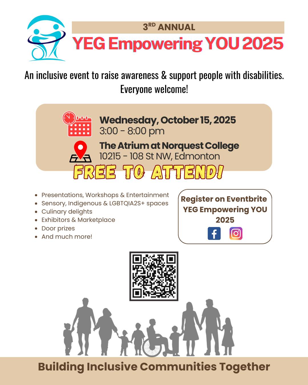 Heading out to set up our spot for the @yegempoweringyou event! We are thrilled to be a part of this event, an event that both raises awareness and supports folks with disabilities.
Free to attend, the event begins at 3pm and has so much to offer! Stop by the Atrium at Norquest College (10215-108 street) and check out all of the incredible organizations working together to build inclusivity in Edmonton.
https://yegempoweringyou.wixsite.com/yegempoweringyou/2025-schedule
#disableddancer #neurodivergent #mobility #deaf #blind #everybodycandance #integrated #accessinthearts #indigenous #sensory #collaboration #collective #cultural #raiseawareness #cripart #madart