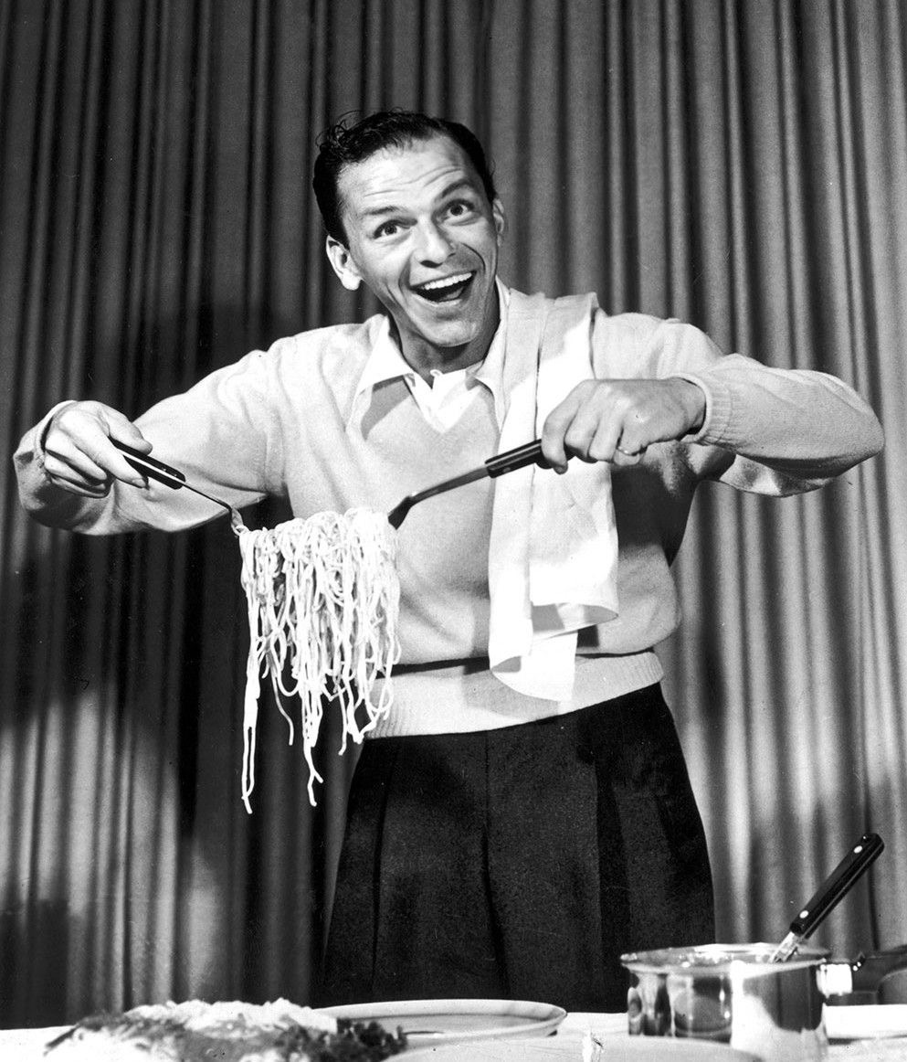 This is how we feel about serving pasta!
Mangia Mangia!