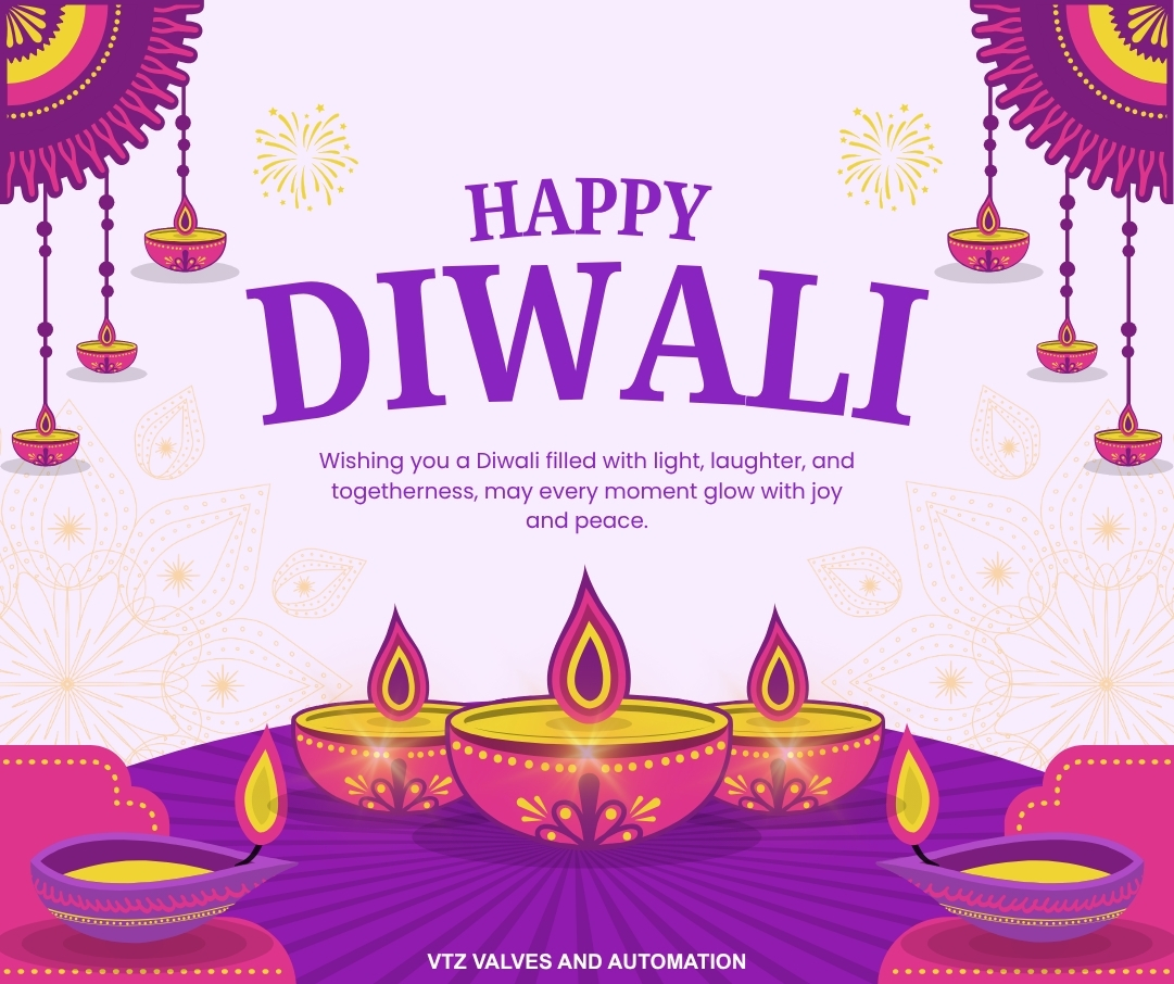 ✨ Let the light of Diwali illuminate your life with happiness, success, and prosperity!
Wishing everyone a bright and joyous Diwali from VTZ VALVES AND AUTOMATION 🎆
#HappyDiwali #FestivalOfLights #VTZValves #MadeInIndia #IndustrialGrowth #FestiveVibes #Celebration #Diwali2025