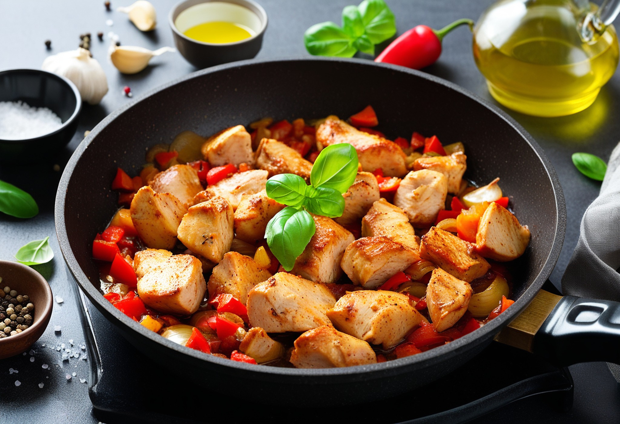 🍗✨ Frango com Pimentos, Manjericão e Queijo – simples e delicioso!
Quer uma refeição rápida, aromática e cheia de sabor? 💛
Este frango salteado com pimentos, manjericão fresco e queijo ralado vai conquistar todos aí em casa! 😋
Comece por fazer um refogado com cebola e alho, junte peito de frango e deixe dourar em azeite.
Adicione pimentos coloridos, sal e pimenta, um gole de vinho branco 🍷 e, se necessário, um pouco de água.
Deixe cozer até o molho apurar bem…
No fim, manjericão fresco 🌿 e queijo ralado 🧀 — irresistível!
👉 Veja a receita completa no blog diadiacomariazita.com
💬 Guarde esta receita e partilhe com quem adora pratos fáceis e saborosos!
#frango #frangocompimentos #receitafácil #receitasimples #diadiacomariazita #cozinhaportuguesa #comidacaseira #saboresdeportugal #receitatradicional #frangocomqueijo #panelaeafeto #foodblogportugal #receitasrápidas #ideiasparaalmoço #blogdecozinha