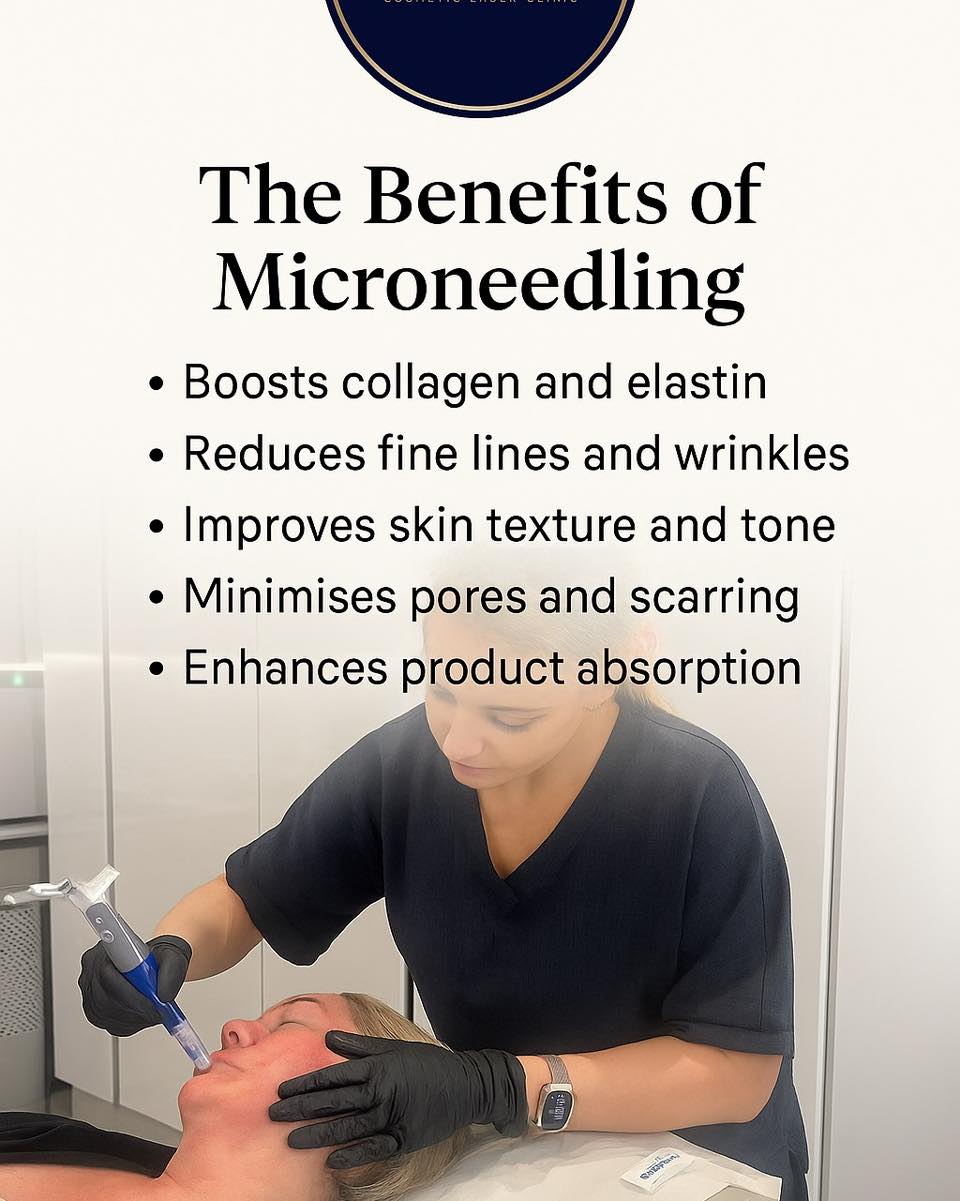 🫶🏻MICRONEEDLING
🌿 The Science Behind Microneedling: Why It’s Great for Your Skin
💫Microneedling is a minimally invasive skin treatment designed to improve texture, tone, and overall skin health. Using a precision device called a microneedling pen, the treatment creates controlled micro-injuries on the surface of the skin. This process triggers the body’s natural healing response, stimulating the production of collagen and elastin — the key building blocks of healthy, youthful skin.
💡 Key Benefits of Microneedling:
• Stimulates collagen production: Helps reduce the appearance of fine lines and wrinkles.
• Improves skin texture and tone: Smooths rough areas and restores a more even complexion.
• Reduces acne scars and pigmentation: Encourages cell renewal for clearer, brighter skin.
• Minimizes pore size: Creates a refined and smoother surface.
• Enhances product absorption: Increases the effectiveness of skincare products applied afterward.
Microneedling is suitable for most skin types and can be customized to target specific concerns such as aging, scarring, or dullness. The result is healthier, firmer, and more radiant skin — achieved naturally through your body’s own repair process.
At Laserway we use high-quality, medical-grade microneedling pens to ensure precise, safe, and effective treatment outcomes.
✨ Experience the difference that professional microneedling can make for your skin’s health and confidence.
✨Message us to book your free skin consultation or to book and appointment.
#Microneedling #SkinRejuvenation #CollagenBoost #HealthySkin #GlowingSkin #SkinClinic #SkincareProfessionals #MicroneedlingTreatment #SkinRenewal #LaserAndSkinClinic #AntiAgingSkinCare #AcneScarTreatment #YouthfulSkin #MedicalAesthetics #SkinHealth #BeautyClinic #ConfidenceInYourSkin
#confidenceinyourskin #laserwaylisburn