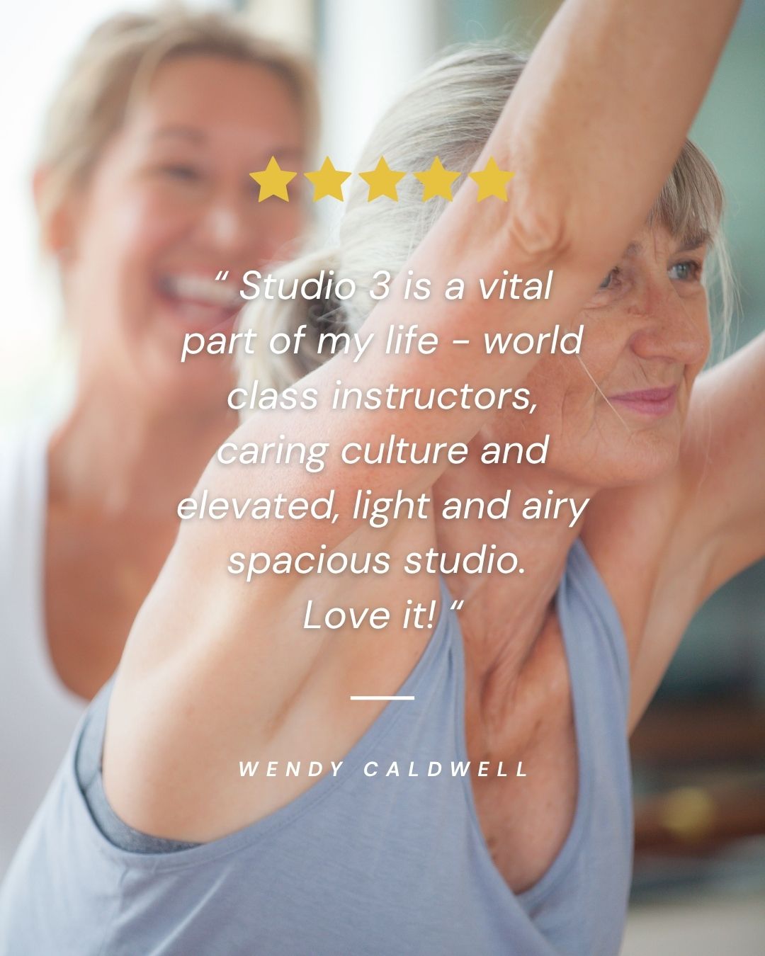 We love to hear what our clients have to say, especially those that have been with us a while!
Thanks for the lovely review Wendy, we love having you in the Studio!