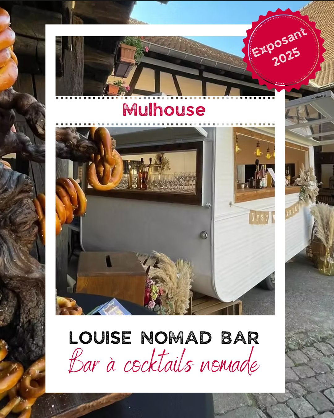 Chez @louisenomadbar, Fabien casse les codes du cocktail classique pour créer des expériences qui surprennent et marquent les esprits.
Leur mission ? Vous accompagner, vous conseiller, vous rassurer — mais surtout vous émerveiller à travers des recettes originales et créatives, pensées pour rendre chaque instant inoubliable.
Leur univers ? « Cocktail Time » – The Tiki Delights : festif, audacieux et plein de soleil.
Leur thème de mariage préféré : les pieds dans l’eau, pour une ambiance fraîche et libre.
Leur conseil aux futurs mariés :
➡️ Osez. Faites-vous confiance. Vivez pleinement l’instant.
💞 Pour eux, le Wild in Love, c’est avant tout : des rencontres authentiques.
📍 Retrouvez Fabien les 18 & 19 octobre à la Cité du Train de Mulhouse.
🎟️ Billetterie : www.wildinlovefestival.com