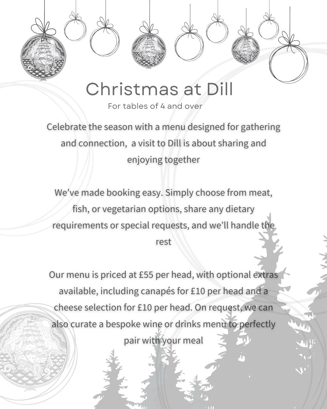 Christmas at Dill
Our festive feasting menu runs from Wednesday 20 November through December, available for groups of four or more.
Bookings for the whole of December open midday tomorrow.
Menus follow Dill’s usual format: shared, seasonal dishes served down the middle of the table. Visit our website to view menus and private hire details.
Book via www.dilllewes.co.uk
#lewes #sussex #lewesfood #lewesrestaurants #englishfood #restaurantbrighton #seasonaleating #englishproduce @restaurantsbrighton