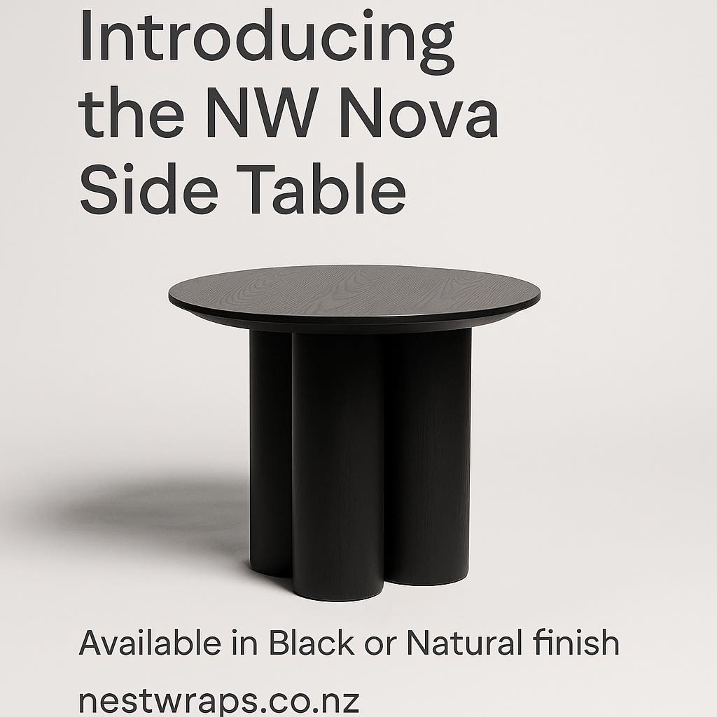 ✨ Sculptural Simplicity Meets Everyday Function ✨
The NW Nova Side Table is more than furniture — it’s a design statement.
Crafted in solid wood with bold rounded legs and a minimalist silhouette, this piece brings warmth and modern charm to any room.
Available in Natural or Black.
🛒 Shop now: https://nestwraps.co.nz/nw-nova-side-table/
📦 Free Shipping on orders over $150