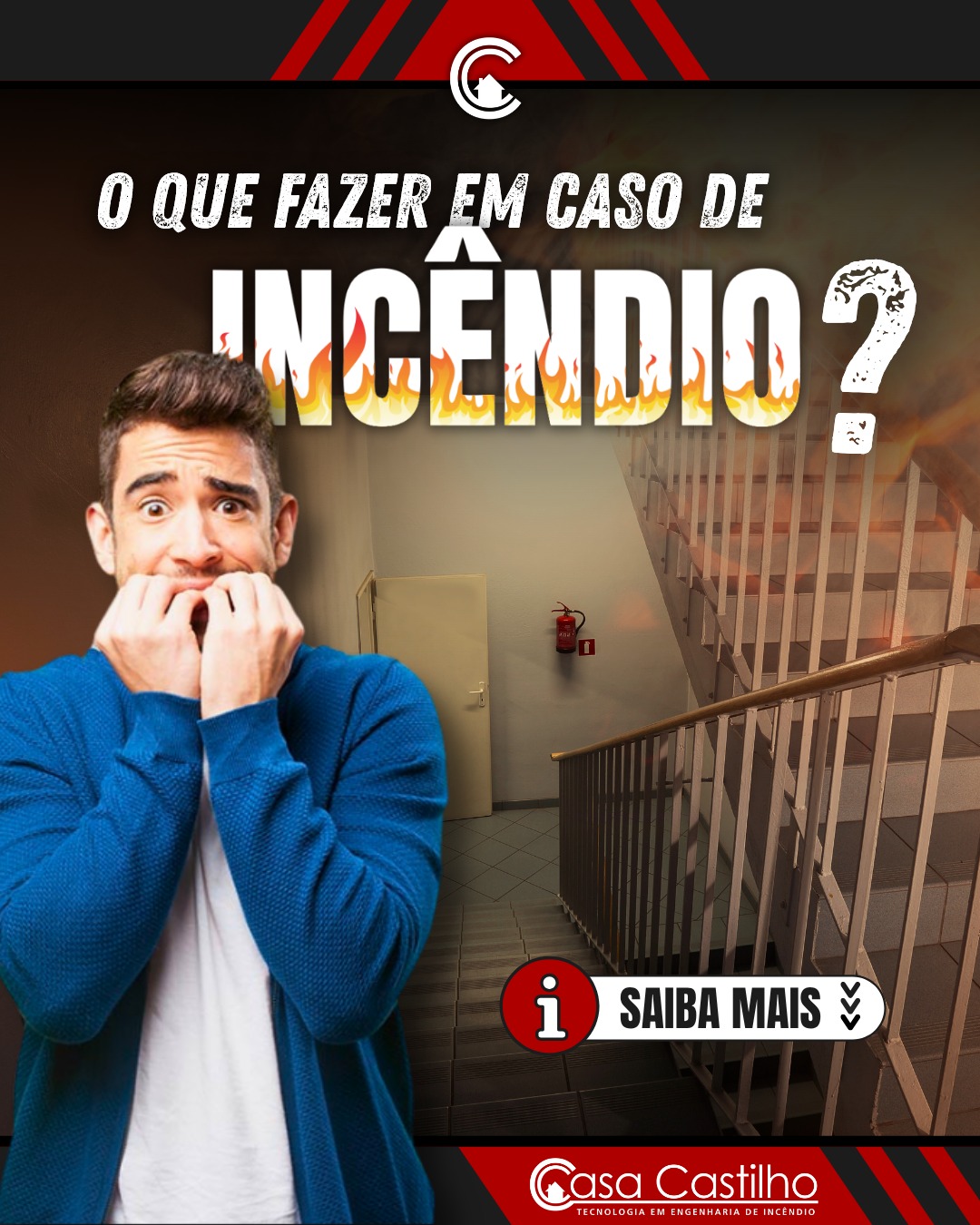 🔥 O QUE FAZER EM CASO DE INCÊNDIO? 🔥
Você saberia o que fazer se um incêndio começasse agora? 😱
Apesar de ser um tema vital, muita gente ainda não sabe como agir corretamente nesses momentos.
Pensando nisso, a Casa Castilho preparou um guia rápido com orientações que podem salvar vidas 👇
🚶♂️ 1️⃣ EVACUE O LOCAL
A prioridade é sair com segurança.
Mantenha a calma e ajude outras pessoas a se afastarem do fogo, nunca use o elevador!
As escadas de emergência são sempre o caminho mais seguro.
👉 Dica extra: siga as setas verdes das rotas de fuga, elas indicam o trajeto mais rápido e seguro para saída.
📲 2️⃣ PEÇA AJUDA IMEDIATAMENTE
Ligue 193 e informe:
📍 Endereço exato do local;
📍 Pontos de referência;
🚨 Se há vítimas;
🔥 E o tipo de material envolvido (elétrico, combustível, madeira, etc).
Essas informações ajudam o Corpo de Bombeiros a agir com mais precisão e rapidez! 🚒
🔥 3️⃣ EM SITUAÇÕES EXTREMAS
Se estiver em meio à fumaça:
😤 Respire pelo nariz e em curtos intervalos;
🧣 Umedeça um pano e use como máscara improvisada;
🧎♂️ Rasteje — o ar mais puro está próximo ao chão;
🚪 Procure uma janela ou local ventilado e sinalize por ajuda.
⚠️ Nunca volte ao ambiente em chamas, mesmo que pareça seguro!
💡 Lembre-se:
A prevenção é sempre o melhor caminho.
Extintores revisados, alarmes e projetos de proteção contra incêndio em dia podem evitar tragédias.
Pensou em segurança, pensou CASA CASTILHO! 😉
💬 Venha tomar um café com nossa equipe e conhecer nossa loja!
📍 Av. Cidade Jardim, 301 – Green Village, Avaré/SP
📲 (14) 3711-3800 / (14) 99785-4824
🌐 www.casacastilho.com.br
#FireProtection #SegurançaContraIncêndio #PPCI #EngenhariaDeSegurança #CasaCastilho #PrevençãoÉTudo #ProtejaSuaEquipe #AVCB #EngenhariaContraIncêndio #SafetyFirst
