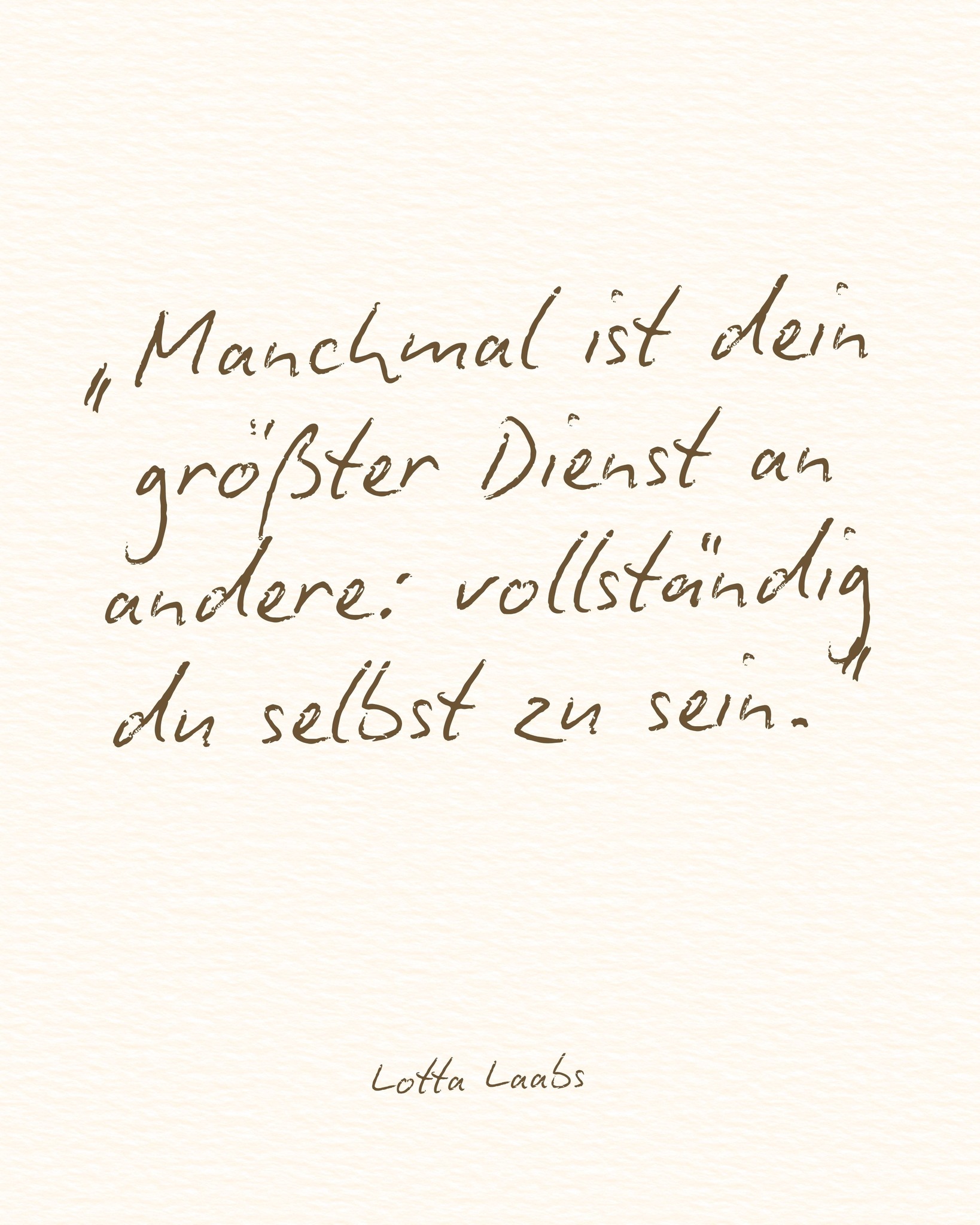 Mehr braucht es nicht als eine Welt, in der mehr Menschen sich erlauben wahrhaftig sie selbst zu sein.
Das ist nicht nur ein Geschenk für Dich selbst, sondern auch an Dein Umfeld.
Manchmal braucht es nur ein bisschen Zeit, um die alten Rollen und Masken abzulegen.
Du bist sicher, um wahrhaftig Du zu sein.
Schenk der Welt Dein wahres Selbst.
💫
Shine your light & go after amazing.
Deine Lotta
✨✨✨✨✨✨✨✨✨✨
#sichtbarkeit #businessmentor #soulbusiness #Potenzialcoaching #authentizität #heartwildopen #intucreation #berufung #fromhardworktoheartwork #transformation