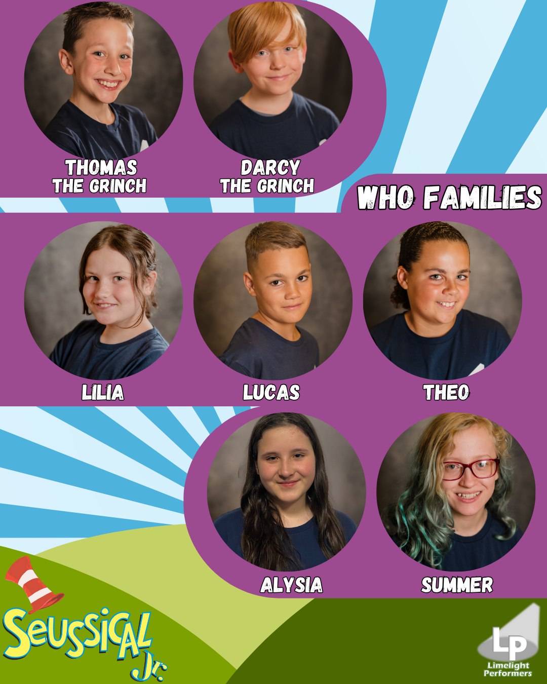 ✨ MEET THE CAST OF SEUSSICAL JR ✨
Introducing...
😈 Thomas & Darcy as The Grinch