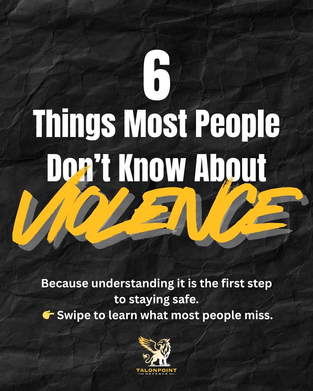 6 Things Most People Don’t Know About Violence
Most people misunderstand what violence actually looks like. 👀
It’s not random.
It’s not always a stranger.
And it doesn’t start when the first punch is thrown.
Violence has patterns — predictable stages, human behaviors, and warning signs. When you know what to look for, you can act early, avoid danger, and take control before things ever turn physical.
💡 Swipe through to learn what most people miss — and why awareness is your strongest line of defence.
👊 At TalonPoint, we don’t just teach how to fight back — we teach how to spot violence before it starts. Learn more or book your class at TalonPoint.ca
💛 Share this post with someone who needs to know this.
The more people — especially women — who understand this, the safer our communities become. It could literally save a life.
#TalonPointDefence #UnderstandingViolence #SelfDefenceTraining #SituationalAwareness #ViolencePrevention #BeHard2Kill #PersonalSafety #SelfDefenceCanada #KravMagaCanada #ConfidenceThroughTraining #AwarenessIsPower #BuildingConfidence #TalonPointCommunity #TrainForLife #YEGFitness #EdmontonSafety #YEGStrong #YEGCommunity #SelfProtection #TrainSmart #FunctionalFitness #DefendYourself #EmpowerYourself #EmpowerWomen #YEGWomen #EdmontonWomen #ConfidenceBuilder #KravMagaLife #SafetyEducation #EdmontonTraining