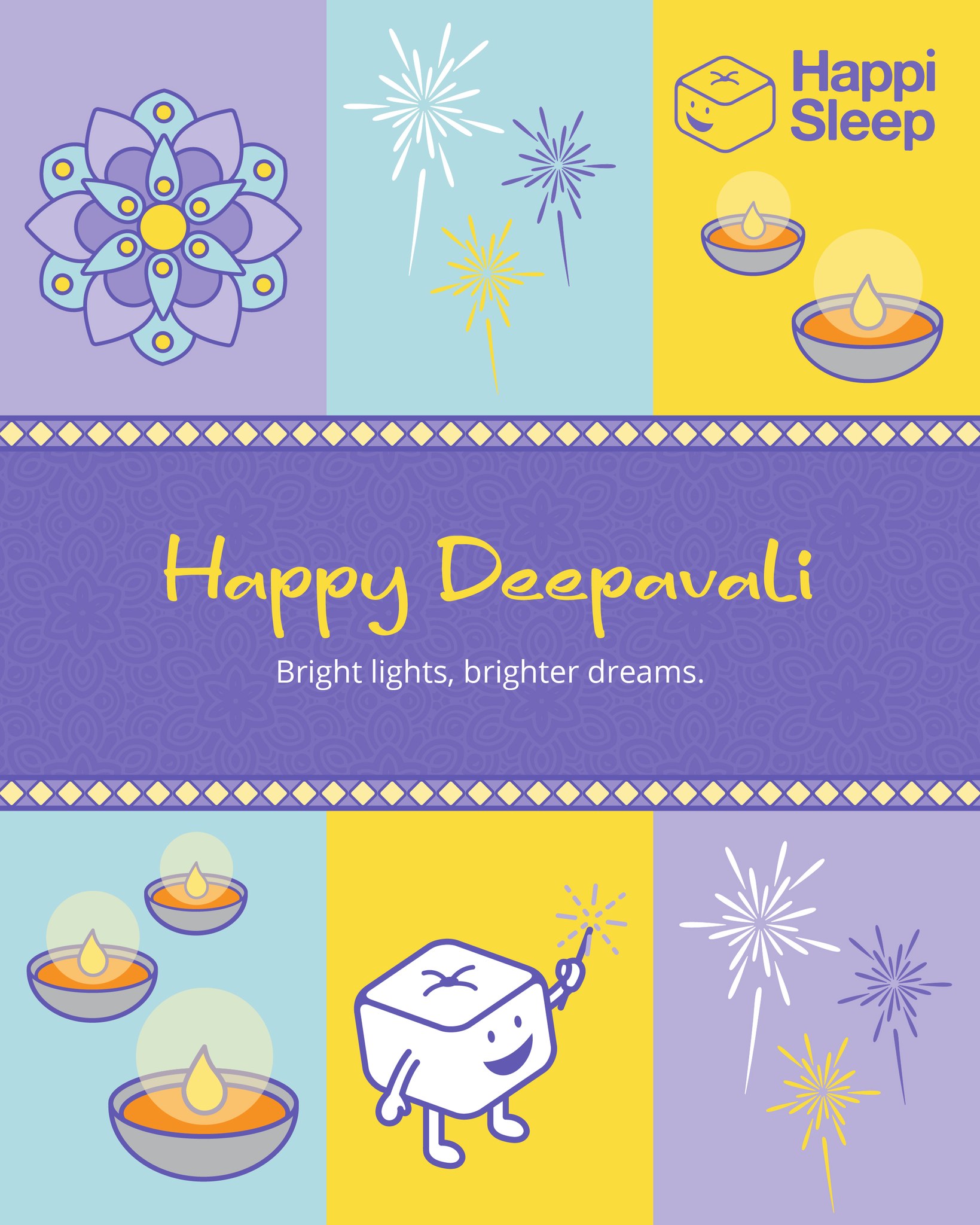 ✨ Lights on, worries off! 🪔
Wrap yourself in comfort as the festive glow fills your nights with peace and joy.
Here’s to brighter mornings and happier sleep this Deepavali. 🌙💛
Happy Deepavali from all of us at Happi Sleep!
#HappiSleep #DreamWithUs #Deepavali2025