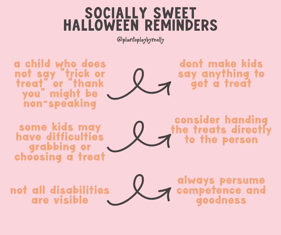 This season, remember that not every child celebrates the same way — and that’s okay! Some kids may communicate differently, move differently, or need a little extra help. A small act of understanding can make a big difference. 💫
#InclusiveHalloween #PlanToPlayByMolly #Neurodiversity #KindnessMatters #HalloweenForAll #Parenting #InclusionMatters #PlayMatters #bcba #slp #slpa #autism #adhd #speech #bekind #Halloween