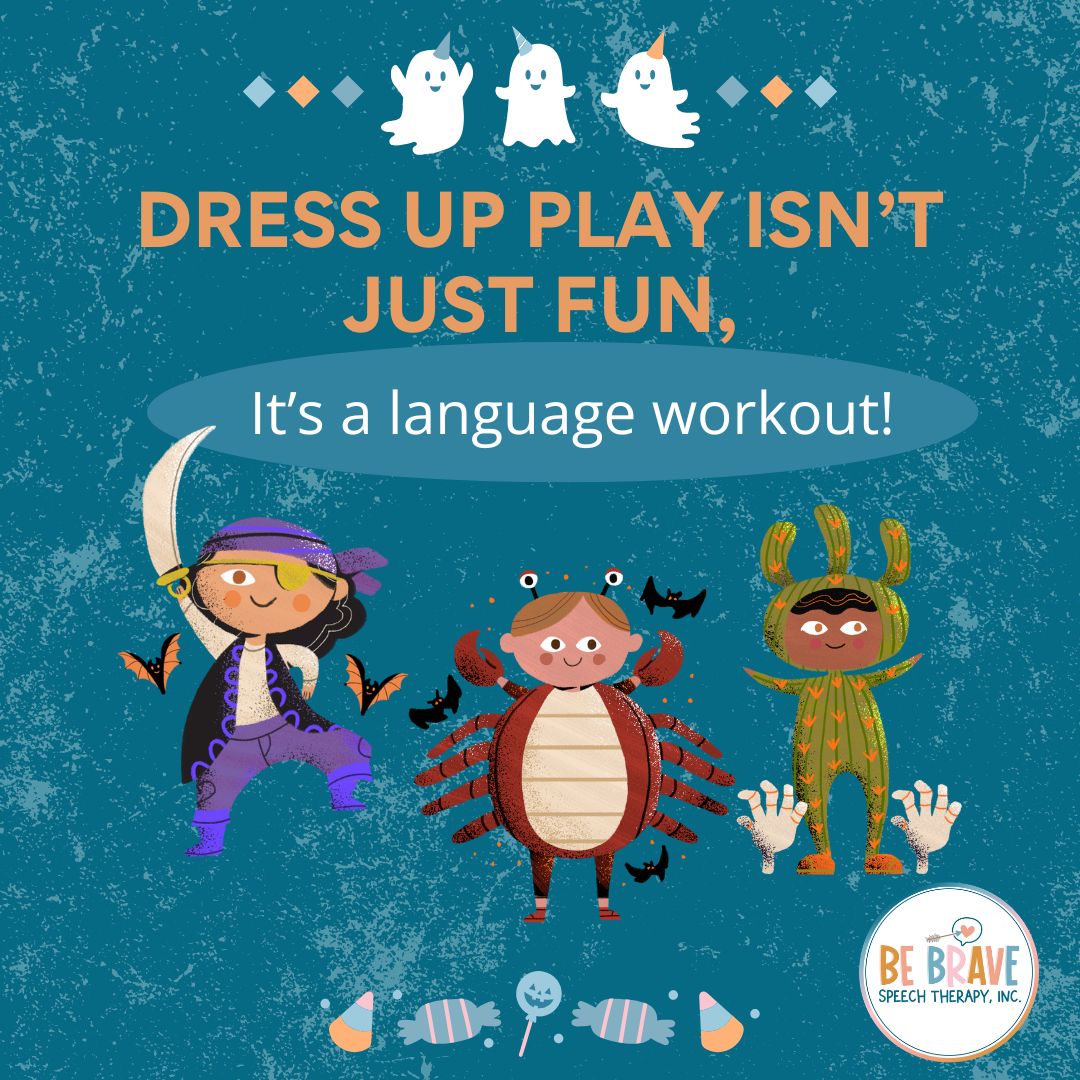 🎭 Dress-up play isn’t just fun — it’s a language workout!
When kids pretend to be superheroes, animals, or their favorite characters, they:
1. Use new vocabulary
2. Practice longer sentences
3. Think creatively
Try prompts like:
– “Who are you today?”
– “What powers do you have?”
– “Where are we going on our adventure?”
✨ Pretend play = expressive language practice in disguise!! Who do your children like to pretend to be? I'd love to know!!
#BeBraveSpeechTherapy #escondidomoms #escondidocalifornia #sanmarcosmoms #sanmarcoscalifornia #vistamoms #vistacalifornia #northcountysdmoms #valleycentercalifornia #fallbrookcalifornia #sandiegoslp #SpeechTherapy #SpeechTherapist #SpeechPathologist #PrivatePracticeSLP #pediatricslp #escondidokids #sanmarcoskids #hiddenmeadows #dressupplay #dressupplaytime