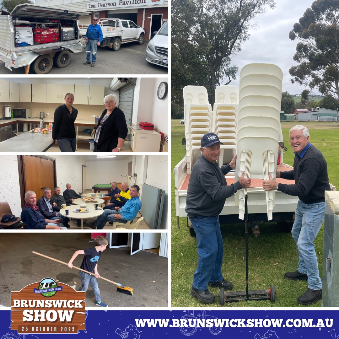 ๐ Behind every great Show is an even greater team of volunteers!
From year round commitee meetings to endless hours of setting and packing up, our incredible Brunswick Show volunteers are the heart and soul of it all โ the ones who make the magic happen year after year. ๐
Their hard work, smiles, and dedication keep this proud community tradition alive, and we couldnโt do it without them. ๐
If you see one of our volunteers this weekend, give them a big thank you โ they truly make the Show what it is! ๐ช๐ก
๐ Learn more or get involved at www.brunswickshow.com.au