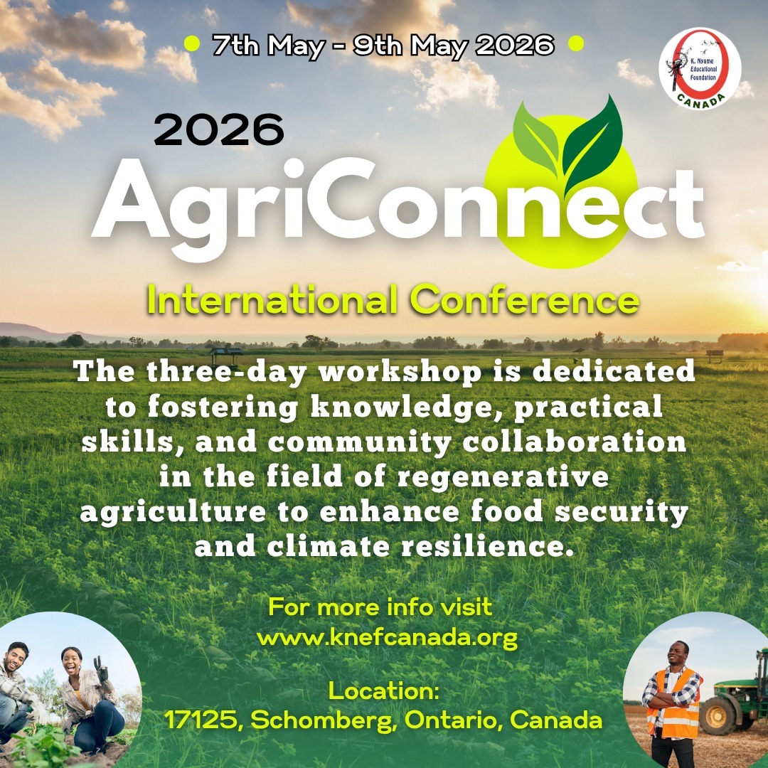 2026 AgriConnect International Conference
🗓️ 7th May - 9th May 2026
🔗 Register 👉 https://www.knefcanada.org/regenerative-farming-workshop
📍17125, Schomberg, Ontario, Canada
A comprehensive free to attend three-day program designed for individuals involved in agriculture. This workshop is dedicated to fostering knowledge, practical skills, and community collaboration in the realm of regenerative agriculture to enhance food security and climate resilience.
#knefcanada #regenerativefarming #farmingworkshop #schombergontario #canadafarming