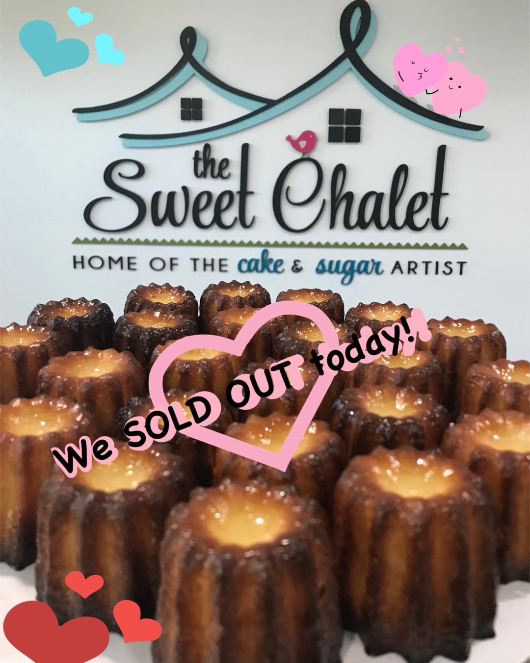 We SOLD OUT today!! Thank you for all your support and love!! Our CANELÉ’s with Dulce De Leche was a total success!!! Let’s do this AGAIN next Friday & Saturday!! See you then! 💗#thesweetchaletshoppe #thesweetchalet #thesweetchaletcakes #thesweetchaletshop #thesweetchaletpatisserie #thesweetchaletshopp #thesweetchaletshoppe🎉🍪 #canelè #caneledebordeaux #canelé #canele #sweet #SweetTreats #sweets #SweetMoments