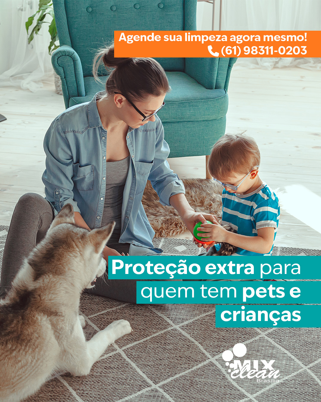 🐶👶 Seu lar precisa estar limpo, seguro e livre de ameaças invisíveis.
Quem tem pets ou crianças sabe que o tapete e o sofá são os lugares preferidos da casa — e também os que mais acumulam ácaros, odores e sujeiras.
Na Mix Clean, usamos produtos biodegradáveis e hipoalergênicos, que eliminam germes e bactérias sem comprometer a saúde da sua família ou dos seus bichinhos.
✔️ Limpeza profunda e segura
✔️ Higienização livre de cheiro forte
✔️ Cuidado com tecidos e fibras delicadas
✔️ Mais conforto e tranquilidade para o seu dia a dia
💎 Porque quem você ama merece o melhor cuidado.
📲 Agende agora sua limpeza pelo WhatsApp (61) 98311-0203 e garanta um ambiente limpo e protegido.
#MixClean #ProteçãoParaPetsECrianças #LimpezaSegura #HigienizaçãoPremium #ProdutosBiodegradáveis #CasaLimpaValeMais #EstofadoNovoDeNovo #CuidadoQueImpressiona #LimpezaDeTapetes #LimpezaDeEstofados #BrasíliaDF #LagoSul #LagoNorte #ParkWay #JardimBotânico #NoroesteDF