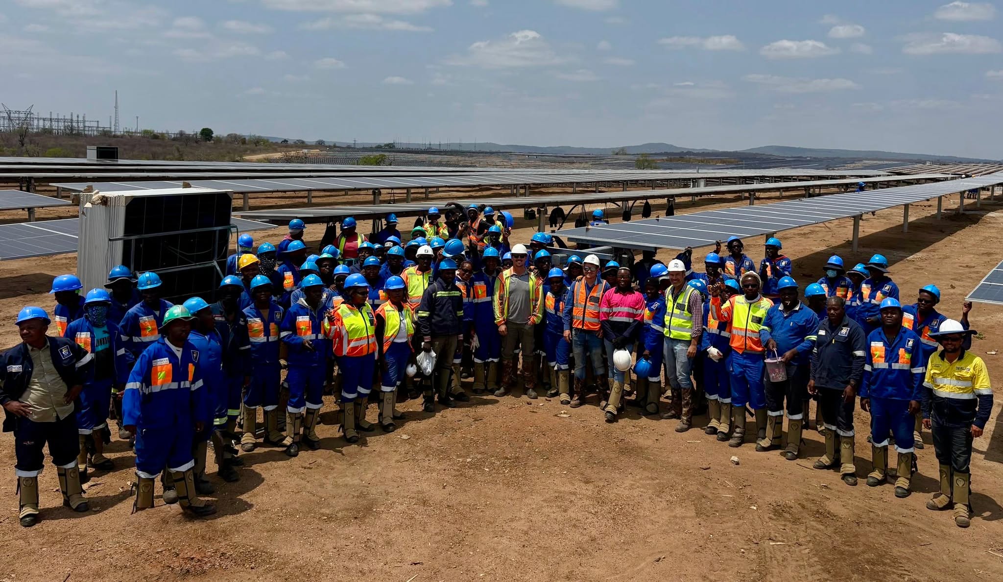 🌞🔌 After 213,479 solar panels were installed, the final panel got laid yesterday to make it a grand total of 213,480 panels on a 148MW solar project in the Limpopo Province, South Africa, that HEJ has been hard at work on! 🎉 A huge effort from the entire team to make this happen. Our Group MD, Paul Munton-Jackson, was truly honored by the staff on site, when they asked him to lift the last and final panel into place!
A huge shout out to the team for all the hard work and dedication to see this project through. 💪 @gareth.b.wright @stefanuttistocks
#SolarPower #TeamEffort #RenewableEnergy #FinalPanel #MilestoneReached #HardWorkPaysOff 🌿🌎