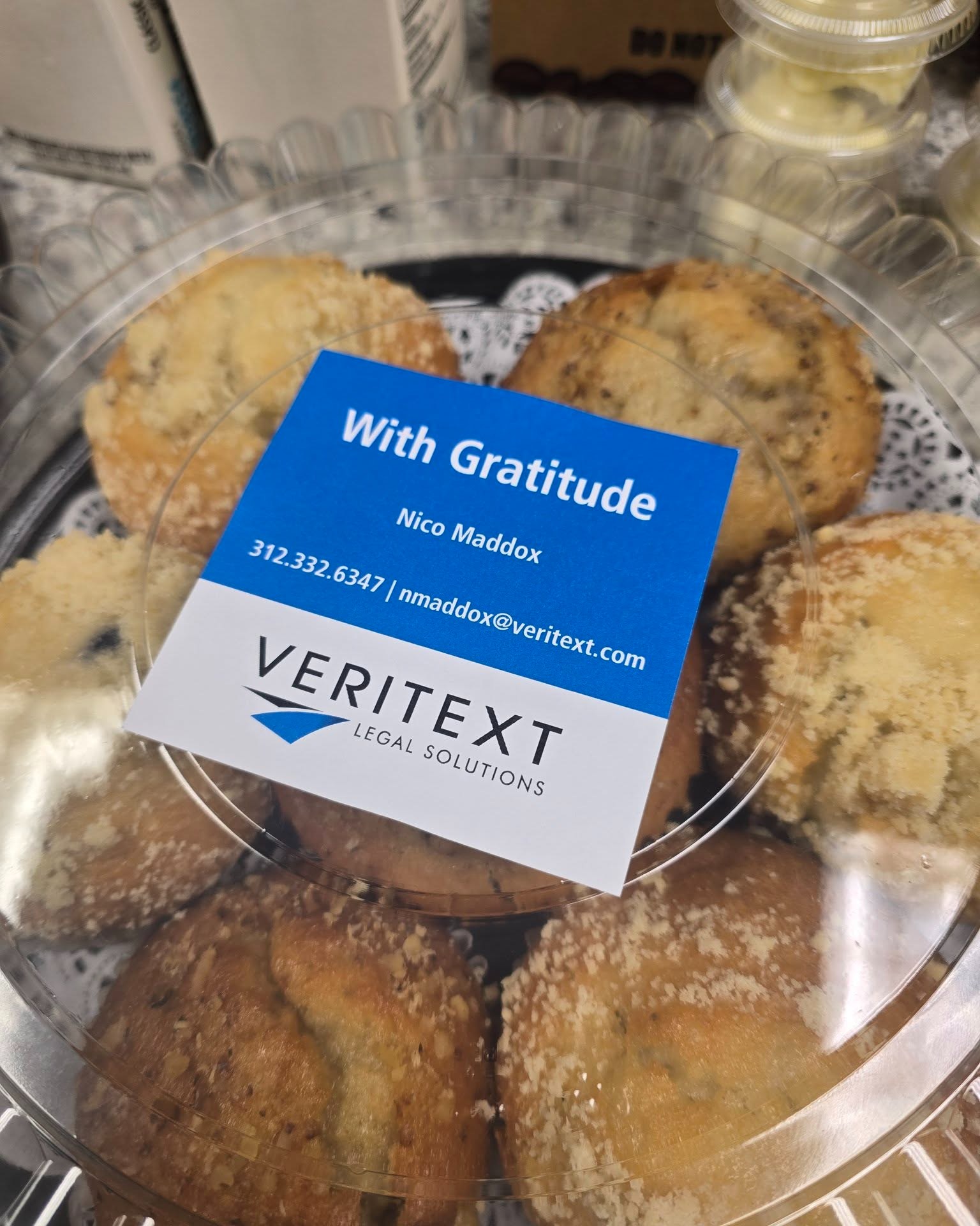 Nothing fuels a busy morning like fresh bagels, pastries and coffee! A big thank you to our friends at @veritextlegalsolutions for the thoughtful treat. We appreciate the gift and for all your excellent service!
#appreciationpost #morningcoffee #Partnership