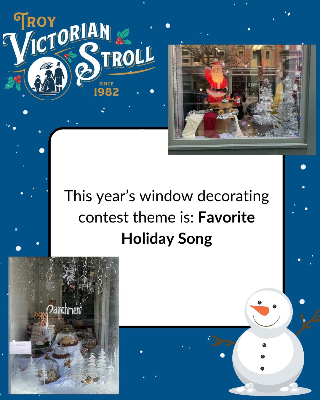 Don't forget to check out the business window displays at this year's Troy Victorian Stroll! Each one is inspired by a favorite holiday song 🎶✨
Check out last year's creative displays here: https://www.victorianstroll.com/window-decorating
#troyvictorianstroll #HolidayFun #troy