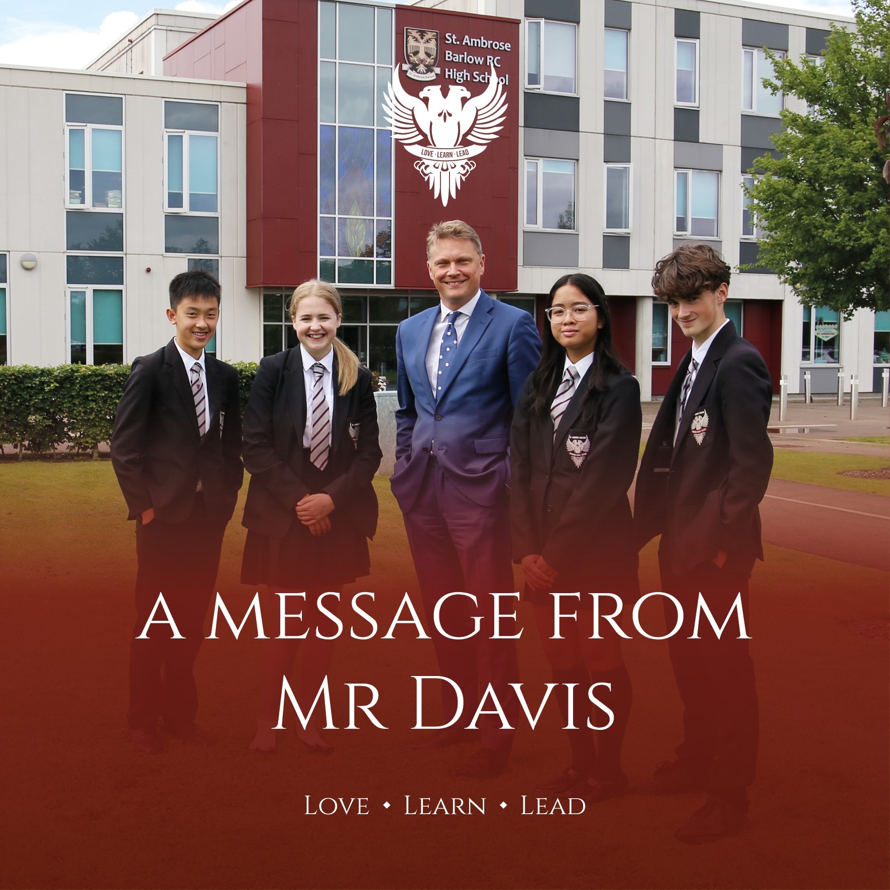 Please copy and paste or click the link below to see this week's weekly newsletter from Mr Davis. We wish all our families a wonderful half term break and we look forward to welcoming the students back to school on Monday 3rd November at 08:40am.
https://www.stambrosebarlowswinton.org/_files/ugd/ee7325_8ffe111b9d6a4c36a89f592fb5516ca1.pdf
#lovelearnleade #putstambrose1st #weeklynewsletter #messagefromtheheadteacher