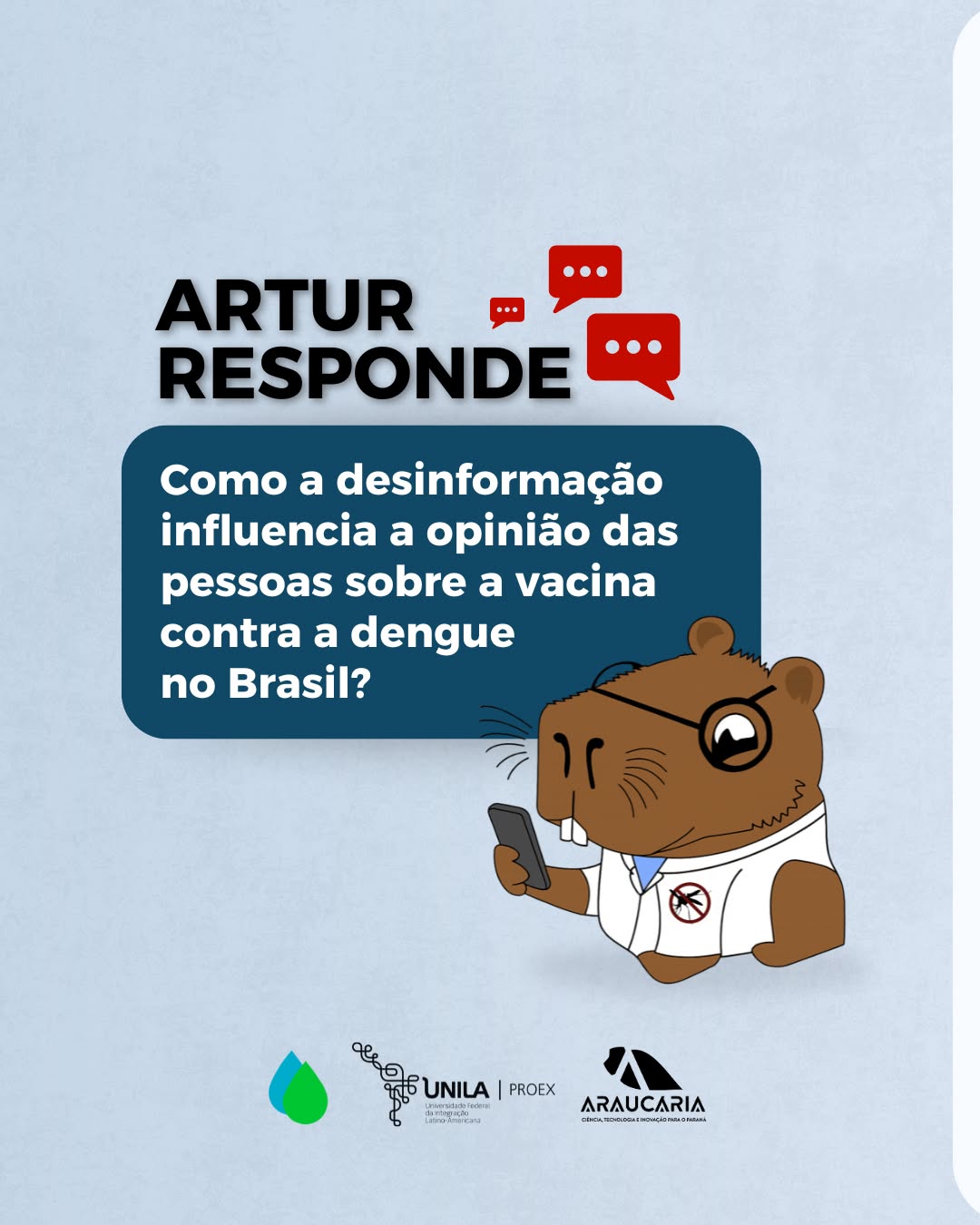 Como a desinformação molda a opinião pública sobre a vacina contra a dengue no Brasil? 💉
Muitos comentários nas redes sociais propagam informações incorretas, atacam instituições e a saúde pública. ⚠
É fundamental checar as informações antes de compartilhar! Vamos juntos combater a desinfodemia e promover a saúde! ✊📢
Texto por: Júlia Nayara
Fonte: Artigo • Cadernos de Saúde Pública 41 (3) • 2025 | SciELO Brasil
#Vacina #SaúdePública #ecologiaesaude #Desinformação #Dengue #ChequeOsFatos #CombateADesinformação