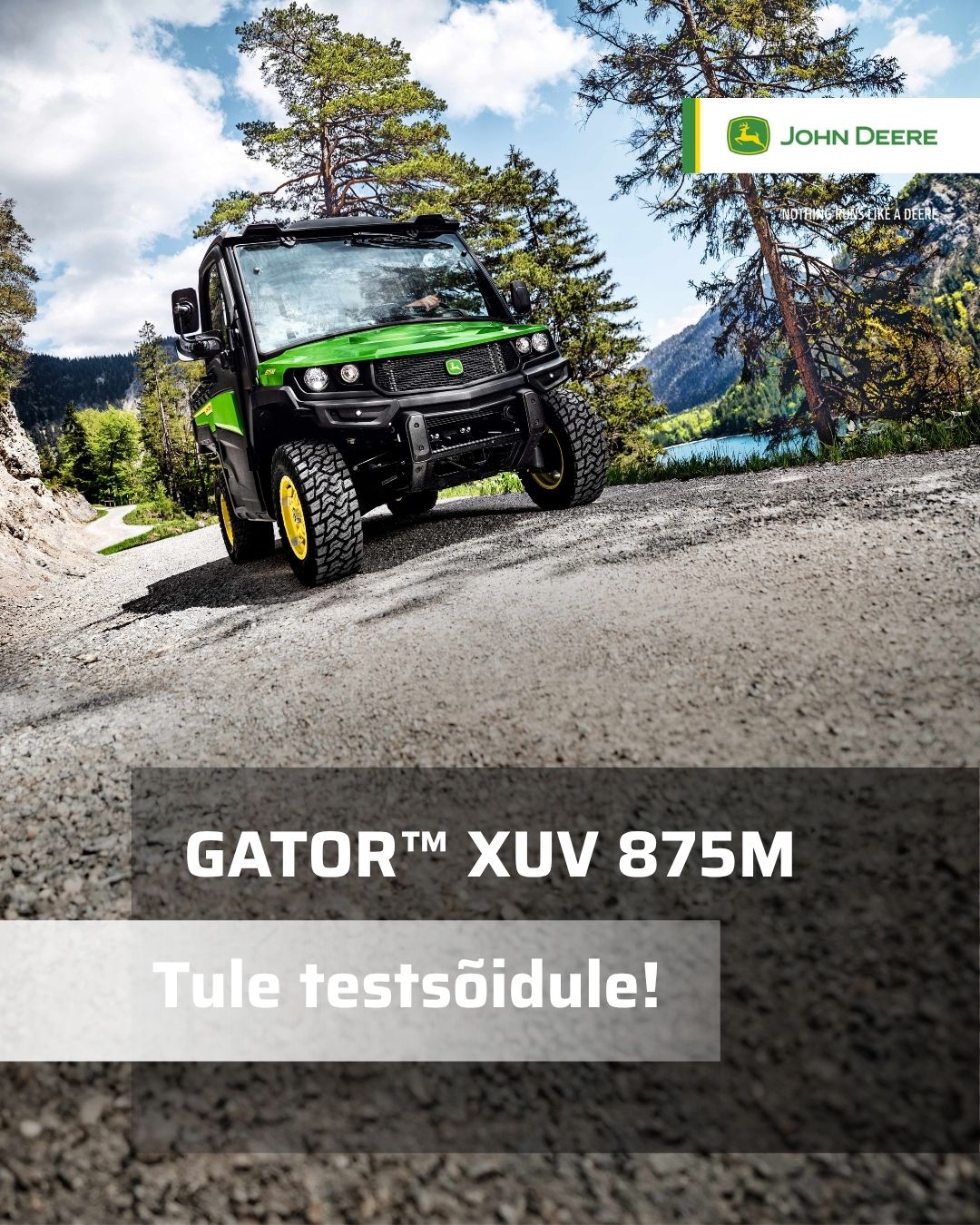 🍂 Tule John Deere Gatoriga testsõidule! 🍂Sügis kutsub seiklema – olgu siht mets, järv....
