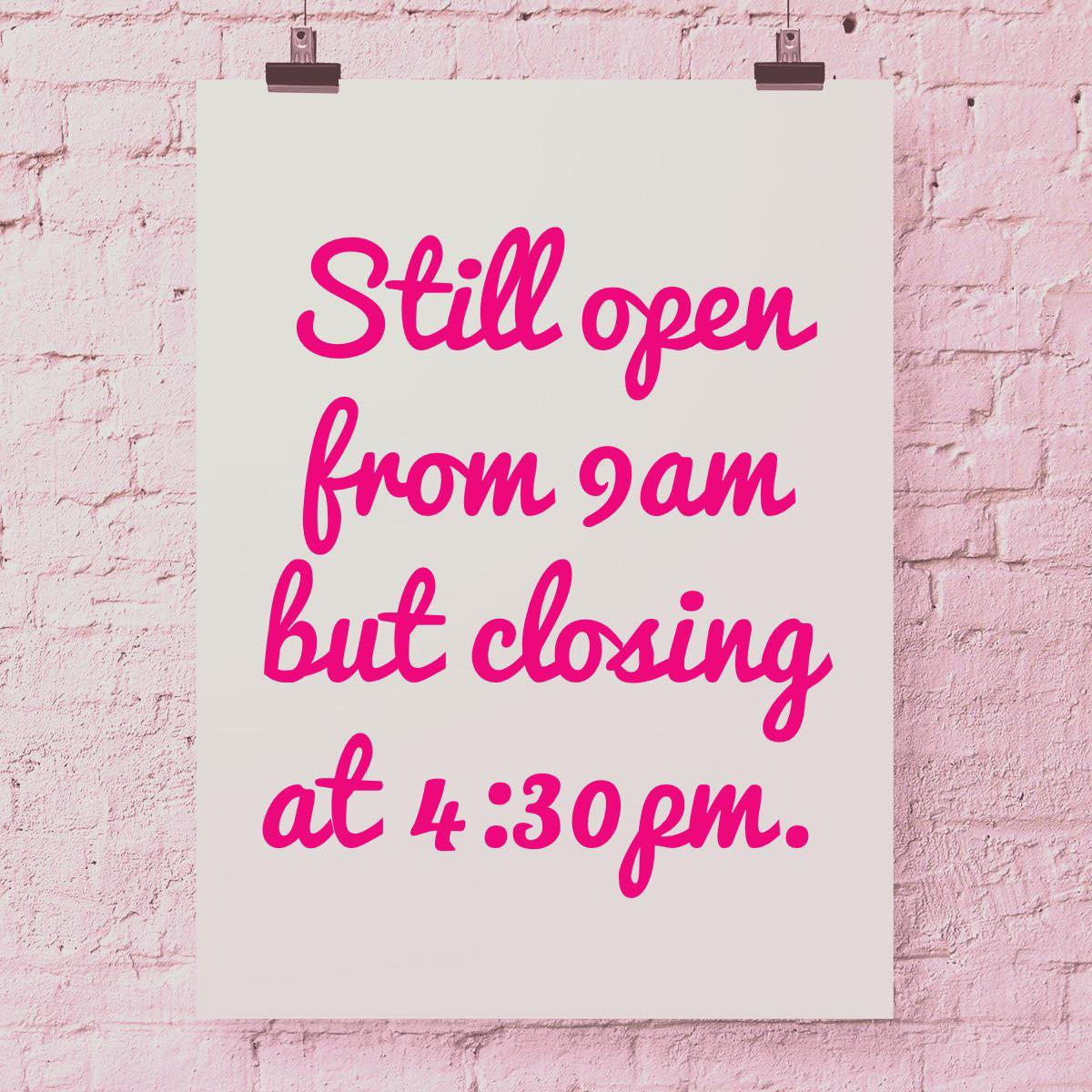 Now that it’s Daylight Savings Time, we close at 4:30pm.
By the end of November it’ll be much darker - keep an eye out on here for an update of when we move to 4pm!
Throughout November to February, Social Weedia will also move to the earlier time of 3-4pm.