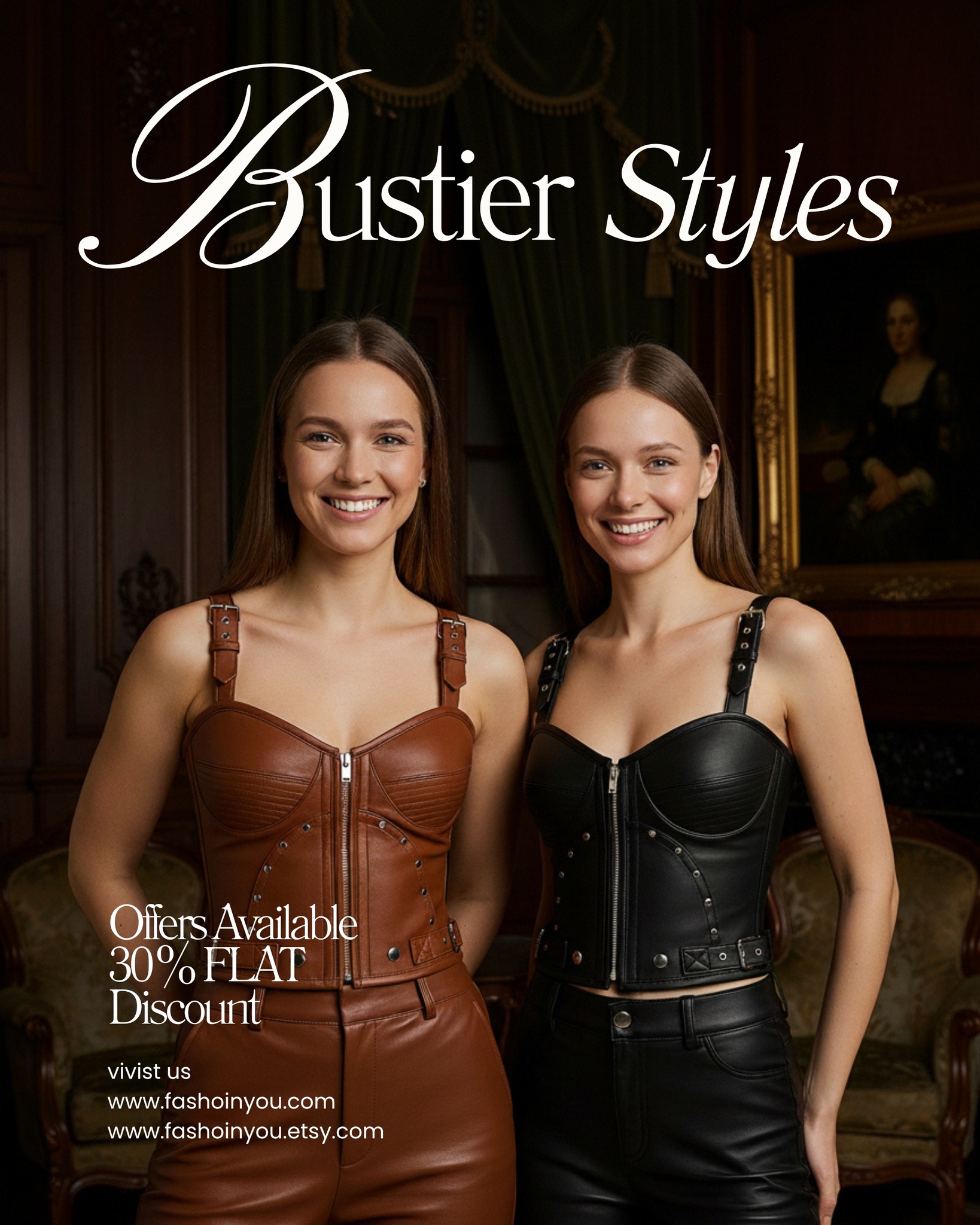 🎃🔥 This Halloween, turn up the heat with our Highest-Selling Leather Bustier Tops! 🔥🎃
Step into bold elegance with premium leather corsets and bustier tops - crafted for the fierce, the fearless, and the fashion-forward. 💋✨
🖤 Whether you're rocking a gothic, punk, or steampunk vibe - our exclusive collection has the perfect fit for your Halloween look.
💥 Enjoy a flat 30% OFF on all corsets and bustiers limited-time offer only at 👉 www.fashoinyou.com
👗 Premium Quality | ⚙️ Steampunk Edge | 💀 Halloween Special
#LeatherBustier #LeatherCorset #Fashoinyou #Halloween2025 #CorsetStyle #PunkFashion #GothicCorset #SteampunkStyle #HalloweenSale #CorsetTop #BustierTop #LeatherFashion #CorsetOutfit #HalloweenDiscount #PunkVibes #ShopOnlineIndia #FashoinyouIndia #HalloweenLook #GothicFashion #CorsetAddict