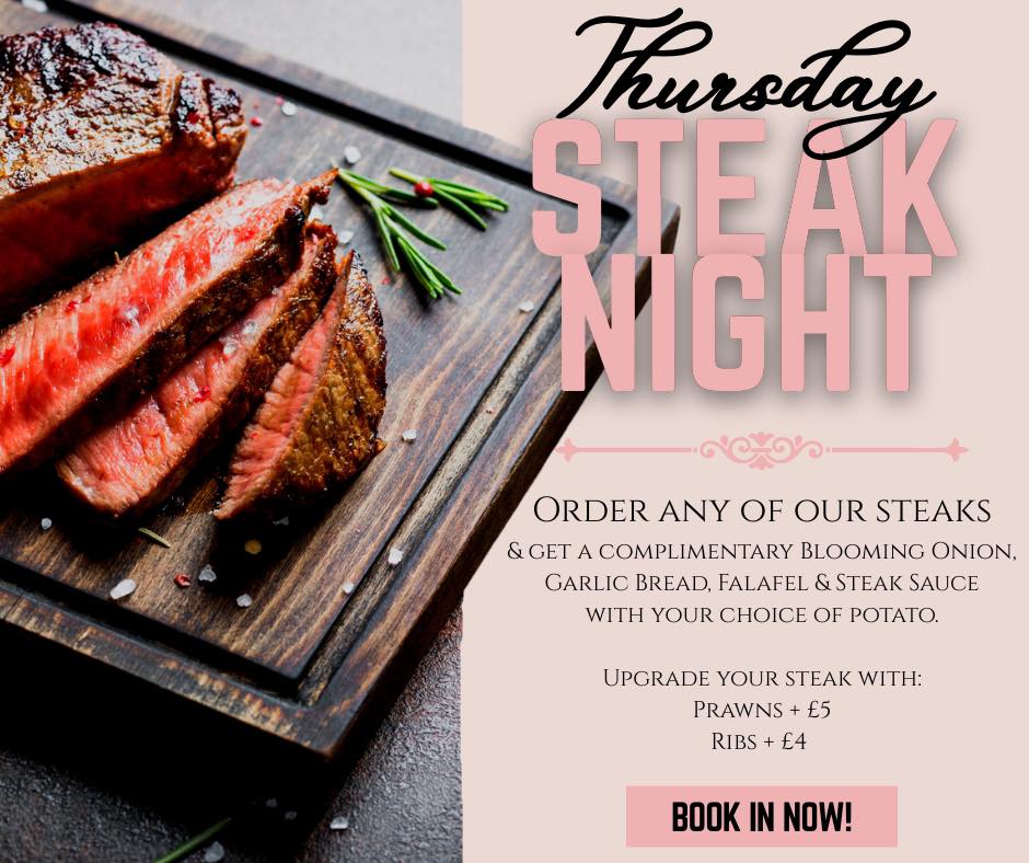 Thursday Steak Night ๐ธ
With Cozy Vibes ๐ฅฉ