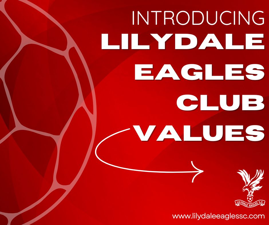 Introducing the Lilydale Eagles Soccer Club Values 🤝
These values were created in collaboration with @roundtableconnections and Senior Coaches at the club early in 2025 and will create the foundation of who the Eagles are as a club 🔴⚪
We can't wait to celebrate and share stories about players who embody these values ⚽