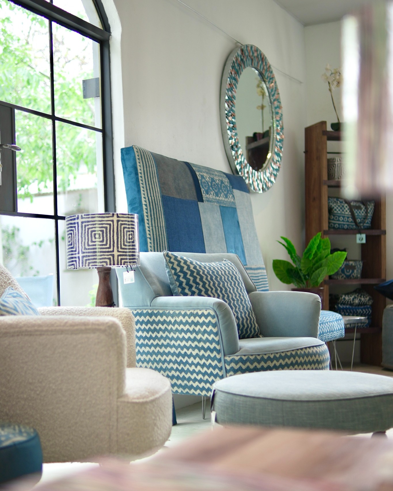 There's something for everyone in our showroom. From beautiful teal and indigo to rust and greens.