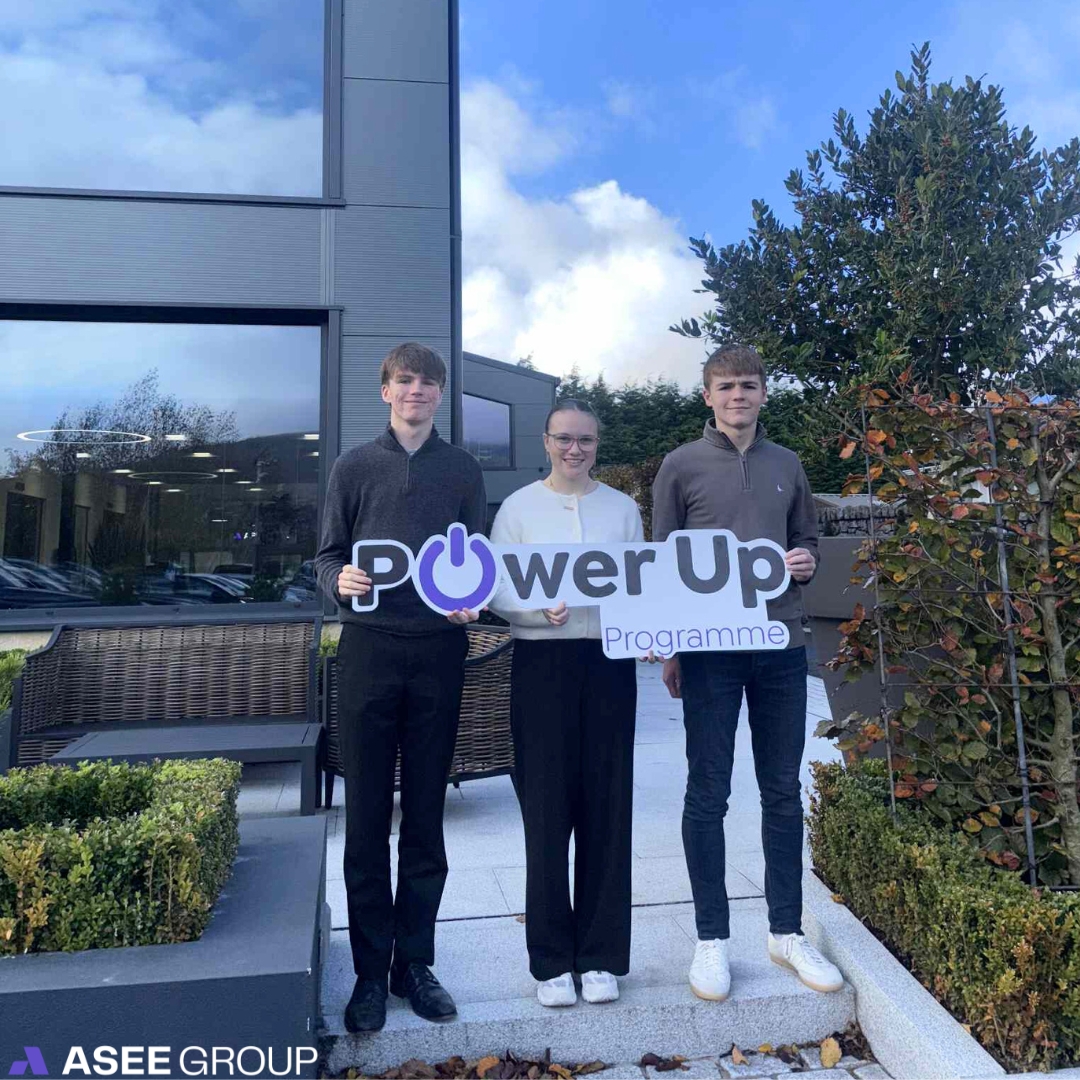 Work Experience Week at ASEE Group! 💜
This week, we were delighted to welcome three fantastic students, Áine, Cormac, and Cian, who joined us for their work experience placements from @ourladysgrammarschool , @abbeycbs, and @stcolmans_2025.
Throughout their experience, they had the opportunity to explore our departments, gaining valuable insight into the working world of ASEE and seeing our industry in action across different teams. 👷🏼♂️👩🏼💻
We’re so grateful they chose ASEE Group as part of the first steps in their career journey, and we hope their experience through the Power Up Programme has inspired them for the future!