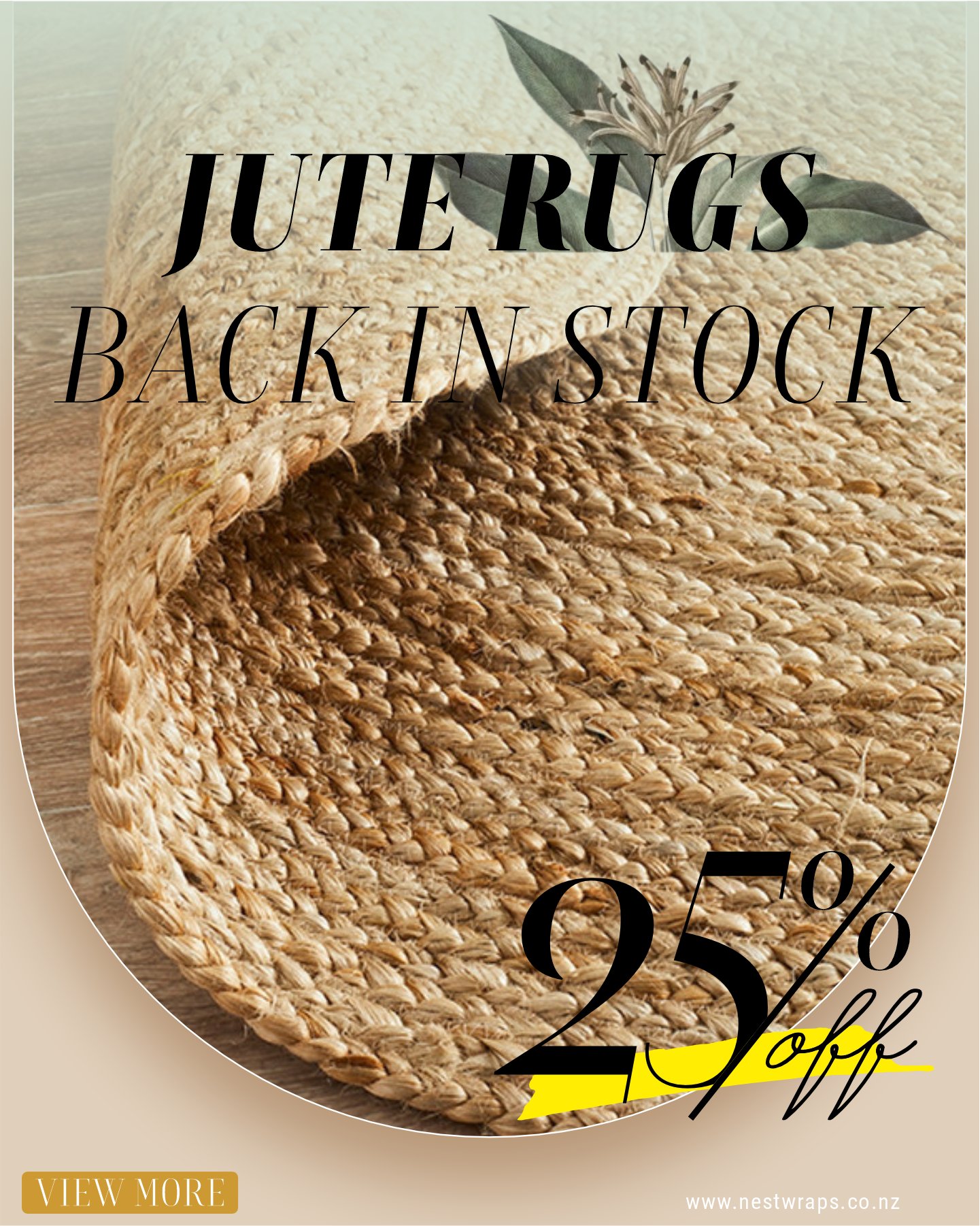 They're back! Check our store to get your jute rug before they're sold out again. 🍃