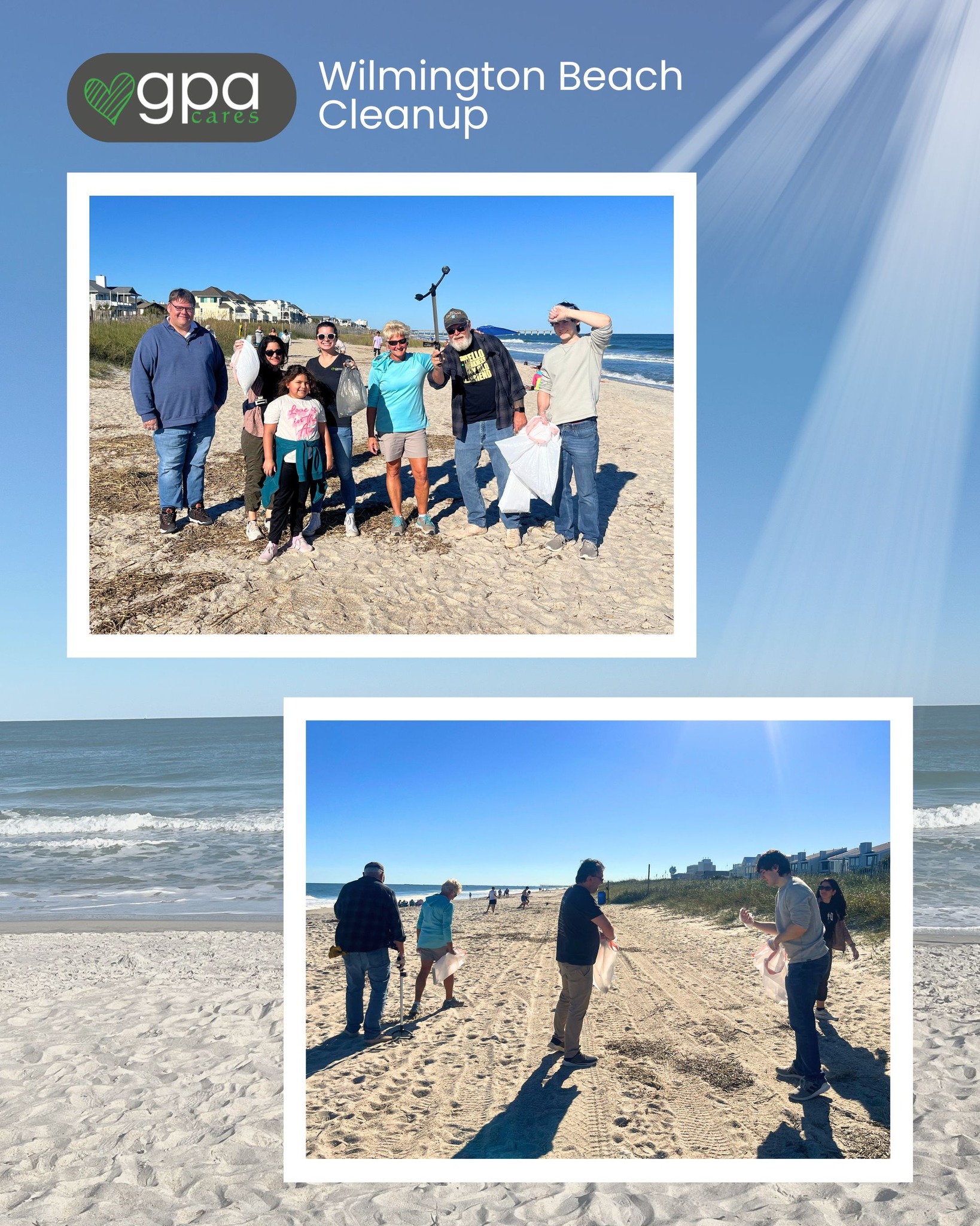 Our Wilmington team recently took GPA Cares to the coast with a Beach Cleanup at Wrightsville Beach. For us, community means more than connection—it means caring for the environment that sustains it.
By spending an afternoon cleaning up the shoreline, our team helped protect local wildlife, reduce pollution, and preserve one of North Carolina’s most beautiful natural spaces. It was a reminder that the same values driving our innovation and teamwork also inspire us to give back where it matters most.
Through GPA Cares, we’re proud to show that community impact and environmental stewardship go hand in hand. Great work, Wilmington team!
#GPACares #CommunityInvolvement #Sustainability #CorporateSocialResponsibility #WilmingtonNC #WrightsvilleBeach #TeamGPA #EnvironmentalStewardship #DigitalTransformationWithPurpose