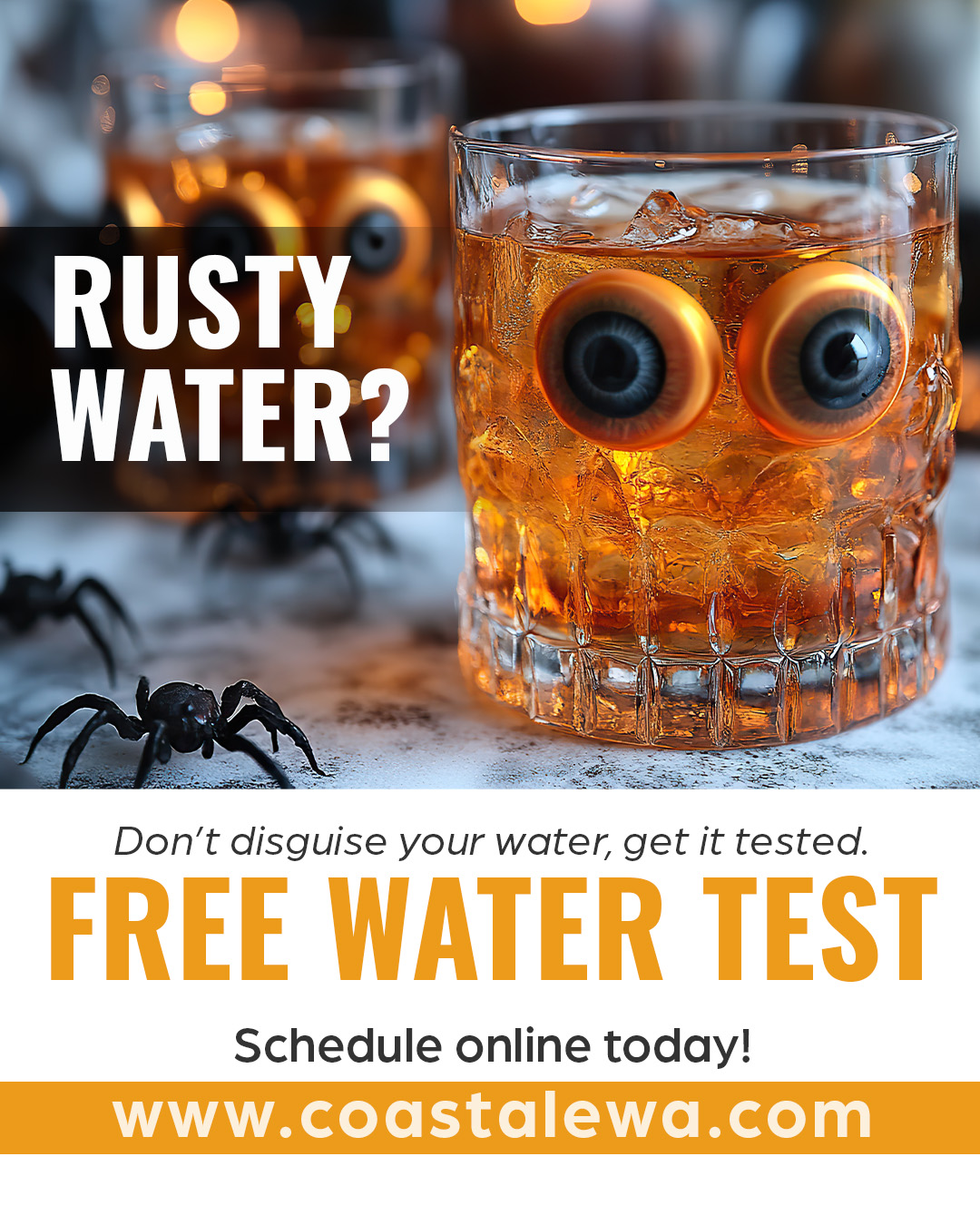 Because no amount of Halloween décor can make rusty water taste better. 💀
Get your water tested before the next spooky surprise comes out of your tap!
#WaterTest #SpookySeason #FortMyers #CoastalEWA #FreeWaterTest