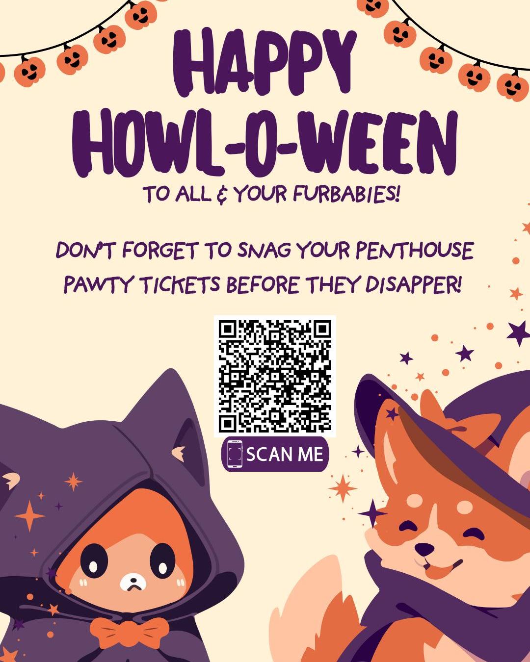 👻 Happy Howl-o-ween! 🐶🎃 The Penthouse Pawty is creeping up fast — snag your ticket before it disappears into the night!
🎟️ Get your ticket now → https://www.eventbrite.com/e/san-francisco-aid-for-animals-2nd-annual-penthouse-pawty-tickets-1544250818769?aff=oddtdtcreator or scan our QR code above