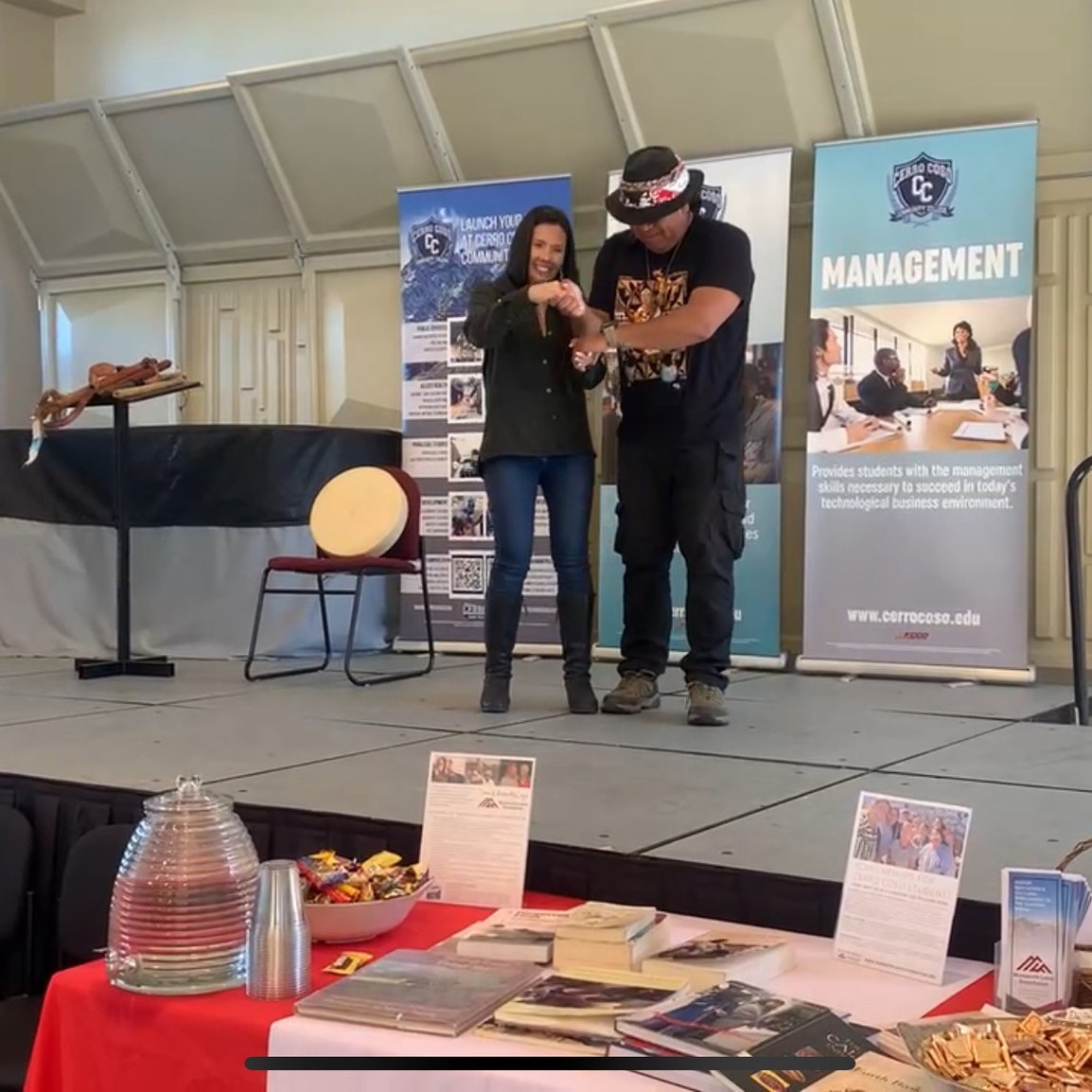 Thank you for joining us for Indigenous Peoples' Day Celebrations on Monday 10/20!
We are deeply grateful to everyone who came together to honor Indigenous Peoples’ Day at the Dave & Roma McCoy Learning Center. Your presence made this celebration of culture, storytelling, and tradition truly special.
A heartfelt thank-you to our incredible community partners and friends Sage Romero of AkaMya Culture Group and the Parker Family for sharing your knowledge, artistry, and spirit with our community.
This day was a reminder of the importance of reflection, respect, and connection as we continue learning from and standing alongside our Native community members.
With gratitude,
❤ Mammoth Lakes Foundation & Cerro Coso Community College Bishop and Mammoth Lakes