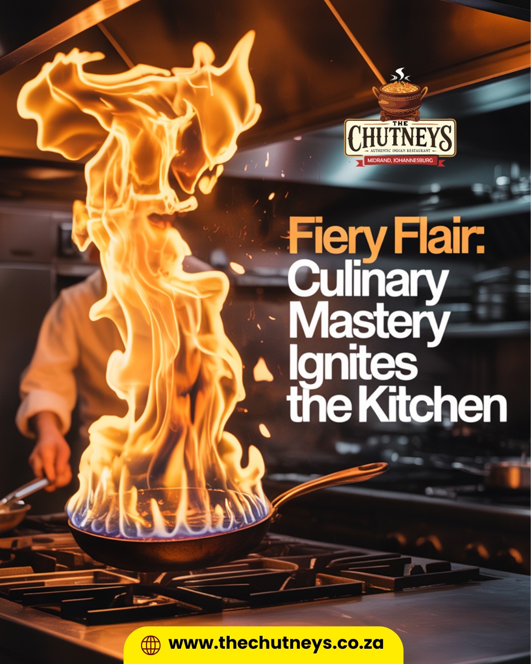 Witness the passion and drama of cooking brought to life as the flames dance and the flavors ignite! Our chefs don’t just create meals they transform every dish into a blazing work of art. Experience the heat, the energy and the unforgettable taste that only true culinary mastery delivers.
Ready to turn up your cravings?
Follow us on social media for more info👇
Insta - @thechutneysrestaurant https://www.instagram.com/thechutneysrestaurant...
Fb - https://www.facebook.com/thechutneys
Web - https://www.thechutneys.co.za
#TheChutneys #AuthenticIndianCuisine #TasteOfIndia #FoodLoversParadise #IndianFoodie #FoodiesOfJohannesburg #MidrandEats
