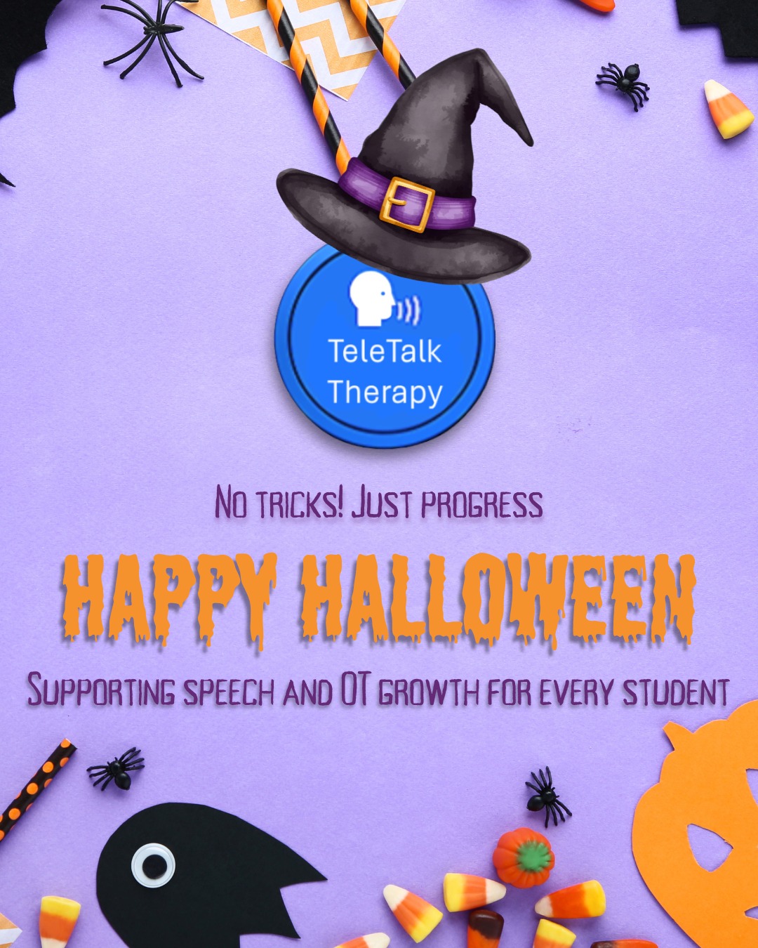 🎃 Communication doesn’t have to be scary!🎃
We work closely with teachers and parents to ensure every student gets the best speech and occupational therapy care. We make sure your team has the tools, strategies, and support needed to help students participate in the classroom. #SpeechTherapy #LanguageLearning #VirtualTherapy #LanguageDevelopment