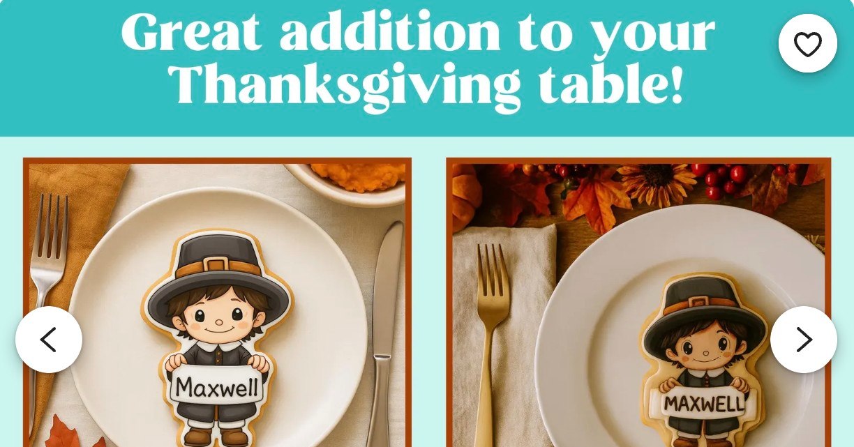 đ
Launching November 1st â Just in time for Thanksgiving preorders!
Bakers, itâs time to start planning your Thanksgiving cookie lineup đŞâ¨
These Personalized Pilgrim Cookie Sets are perfect for:
đ§Ą Hostess gifts
đ Table place cards
đ¤ Teacher thank-yous
Each Digital Cookie Set includes:
1ď¸âŁ STL Cutter File
1ď¸âŁ Matching PNG Artwork
Add a touch of sweetness to every Thanksgiving table â one personalized cookie at a time đŚđ
đ Available Nov. 1 in my Etsy shop: My Cookie Cottage PRO
đ https://mycookiecottage.etsy.com/listing/4328479541
Tag a cookie friend whoâs already planning their Thanksgiving preorders!
#MyCookieCottagePro #cookiedecorating #cookiedesign #cookiebusiness #digitalcookiefiles #thanksgivingcookies #stlfilesforbakers #bakingbusiness #cookiebranding