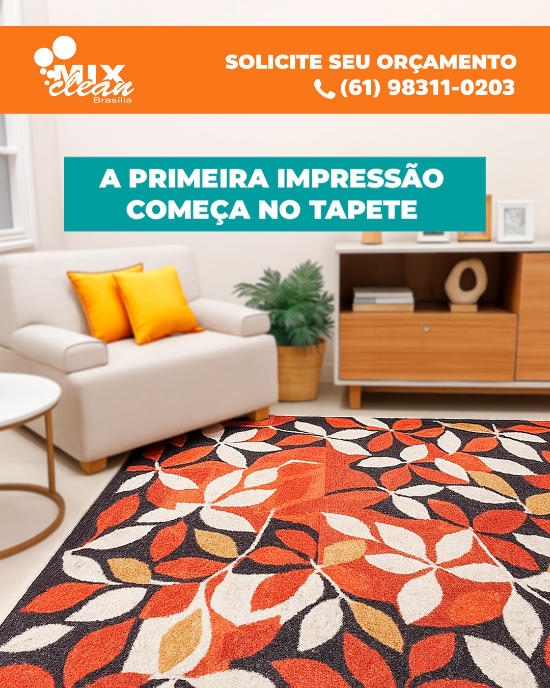 ✨ A primeira impressão da sua casa começa no tapete! ✨
Mais do que um item de decoração, o tapete é o cartão de visita do seu ambiente — e merece estar sempre limpo, bonito e com aquele toque de conforto.
Na Mix Clean, realizamos uma limpeza profissional e sustentável, que elimina ácaros, sujeiras e odores sem agredir as fibras nem o meio ambiente.
💧 Produtos biodegradáveis
🚚 Coleta e entrega em Brasília e região.
🧼 Resultados visíveis, duradouros e seguros
💎 Seu lar merece o cuidado de quem entende do assunto.
📲 Solicite seu orçamento pelo WhatsApp: (61) 98311-0203
🌐 www.mixcleanbsb.com.br
#MixClean #TapeteLimpo #PrimeiraImpressão #LimpezaPremium #CasaLimpaValeMais #CuidadoQueImpressiona #HigienizaçãoProfissional #TapeteNovoDeNovo #LimpezaDeTapetes #BrasíliaDF #LagoSul #LagoNorte #ParkWay #JardimBotânico #NoroesteDF